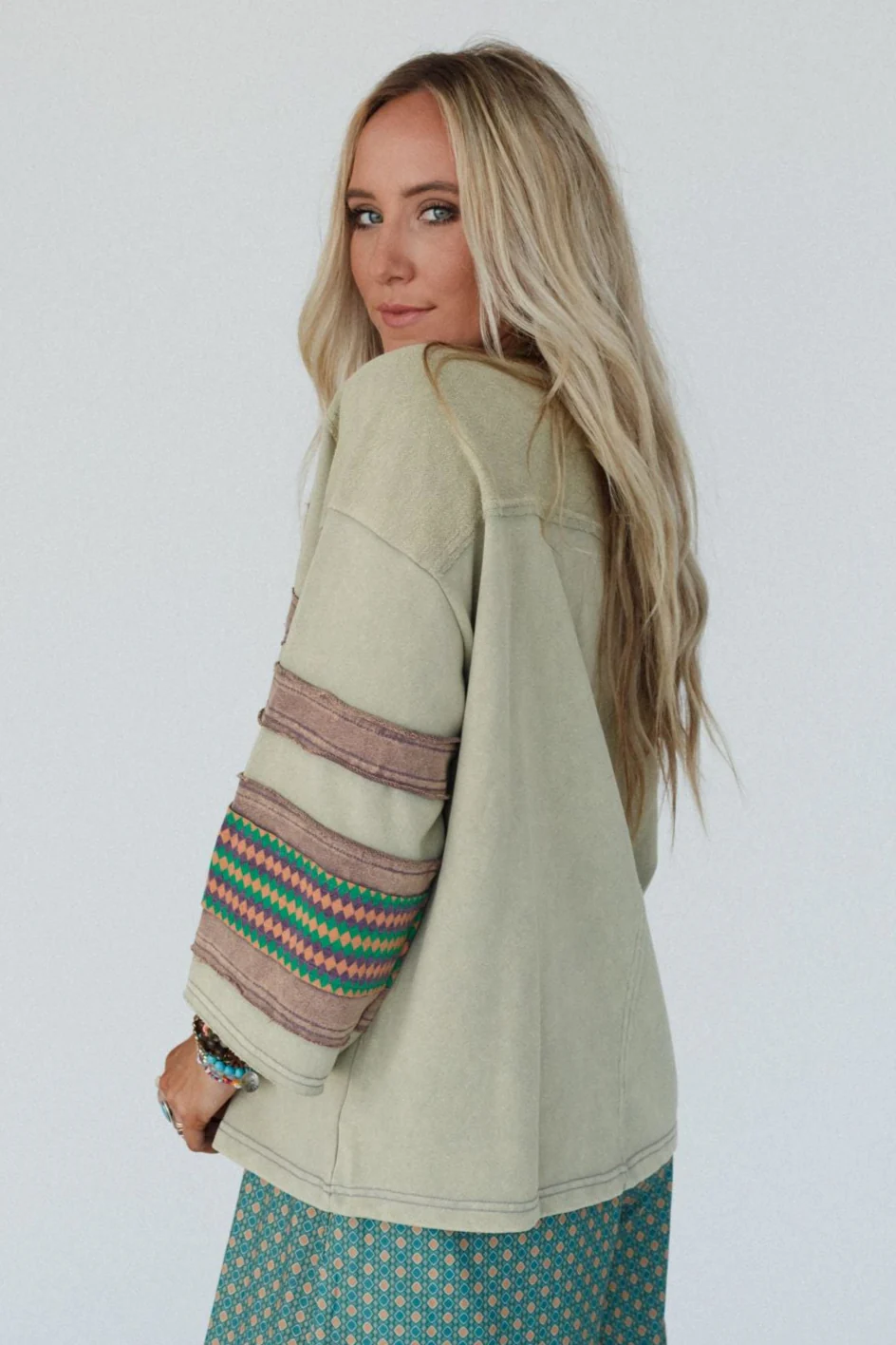Starbeam Pullover Top - Sage - Image 4