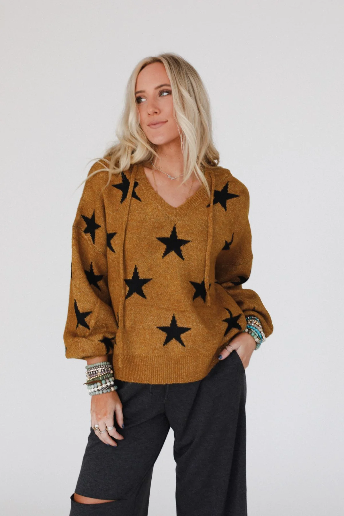 Starborn Hoodie Sweater - Camel - Image 2