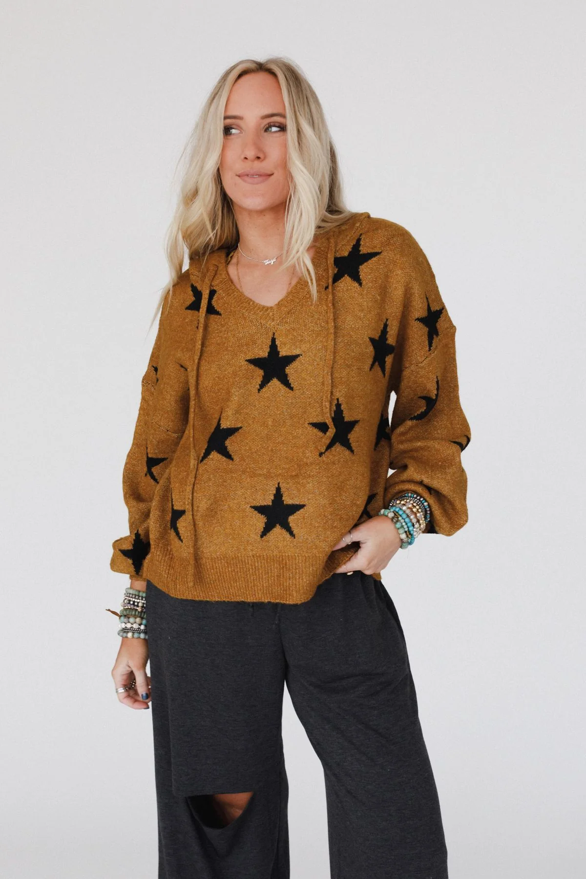Starborn Hoodie Sweater - Camel - Image 3