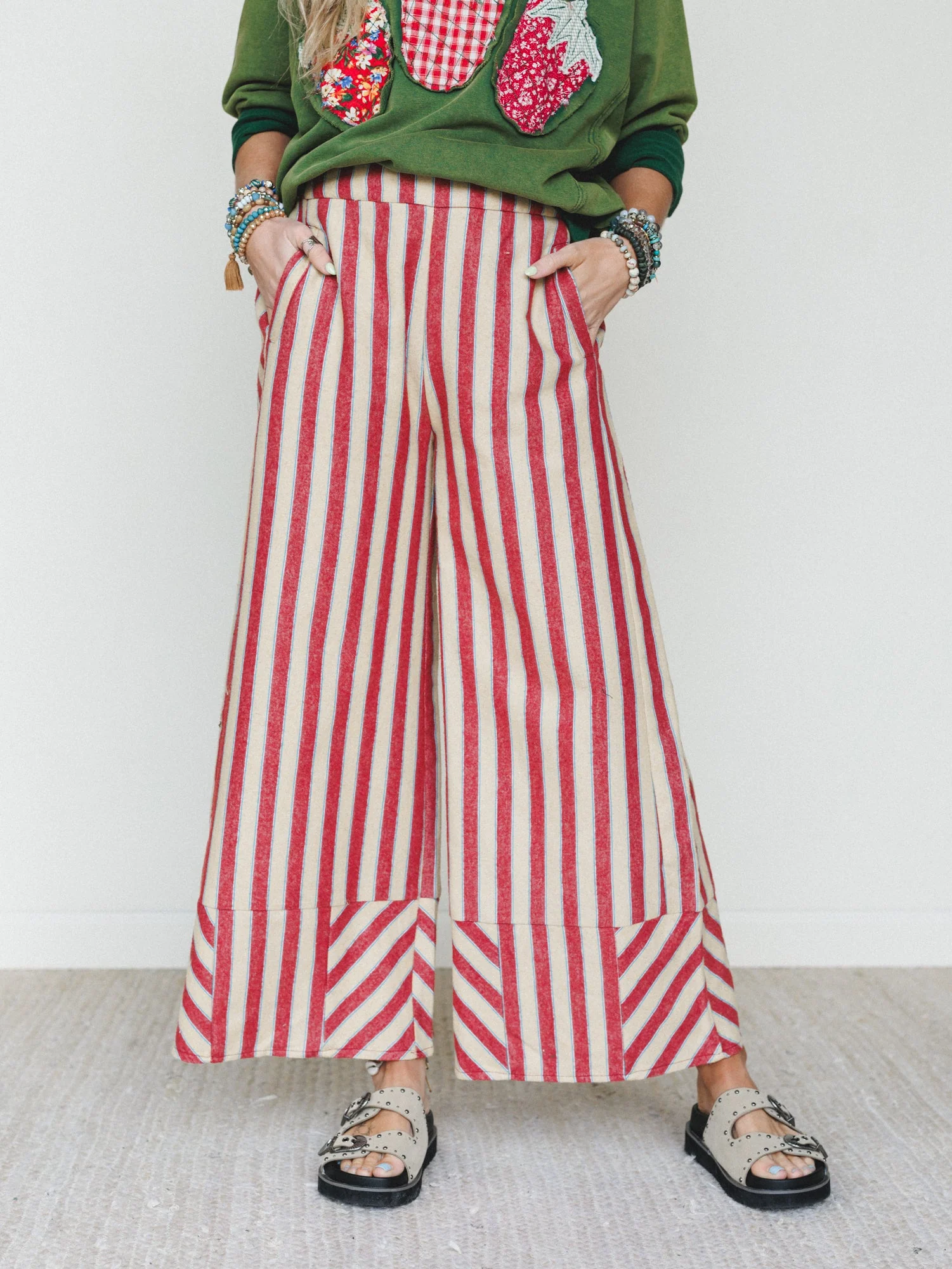 Striped Strawberry 3 Piece Bundle - Juniper Green - Image 8