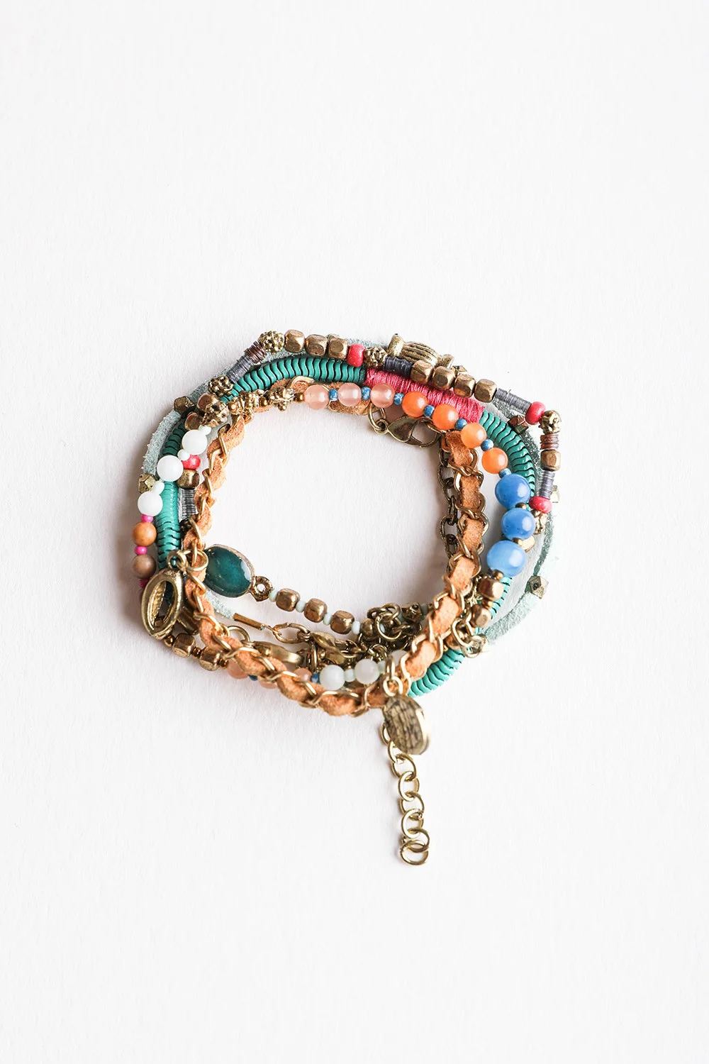 Sunburst Stacked Bracelet Set - Multi - Image 4