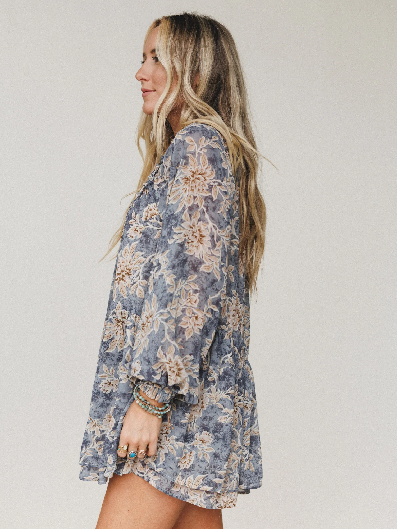 Sunday Forever Floral Romper - Navy - Image 5