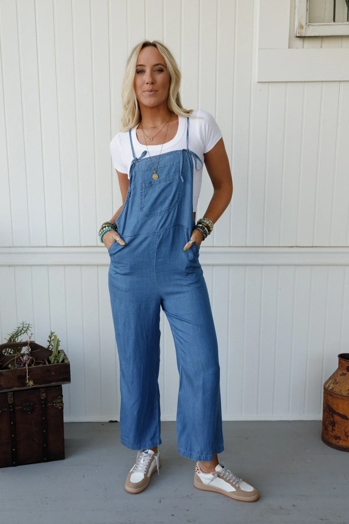 Sunset Bound Jumpsuit - Blue - Image 4