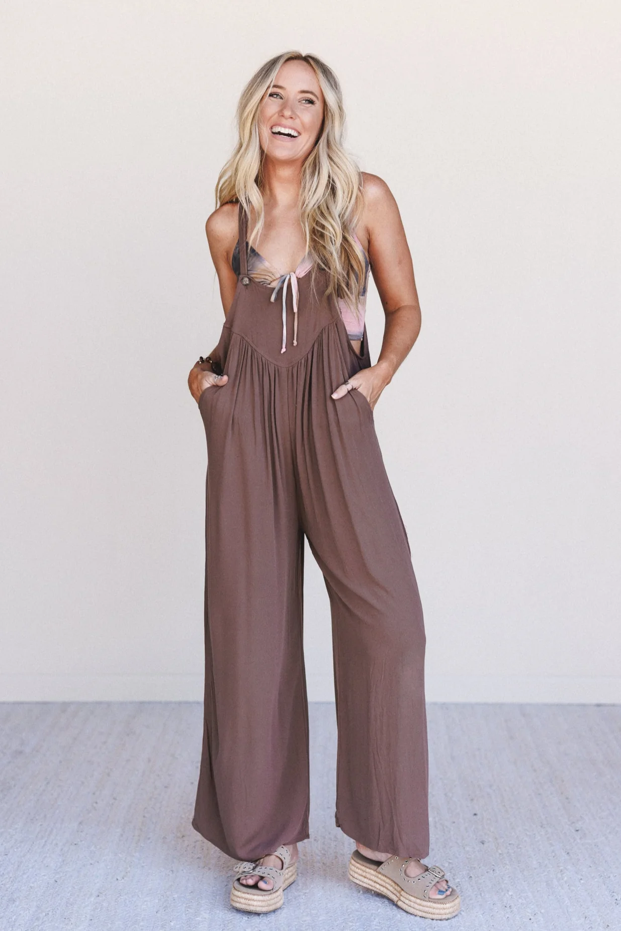 Sunset Revival Jumpsuit - Mocha