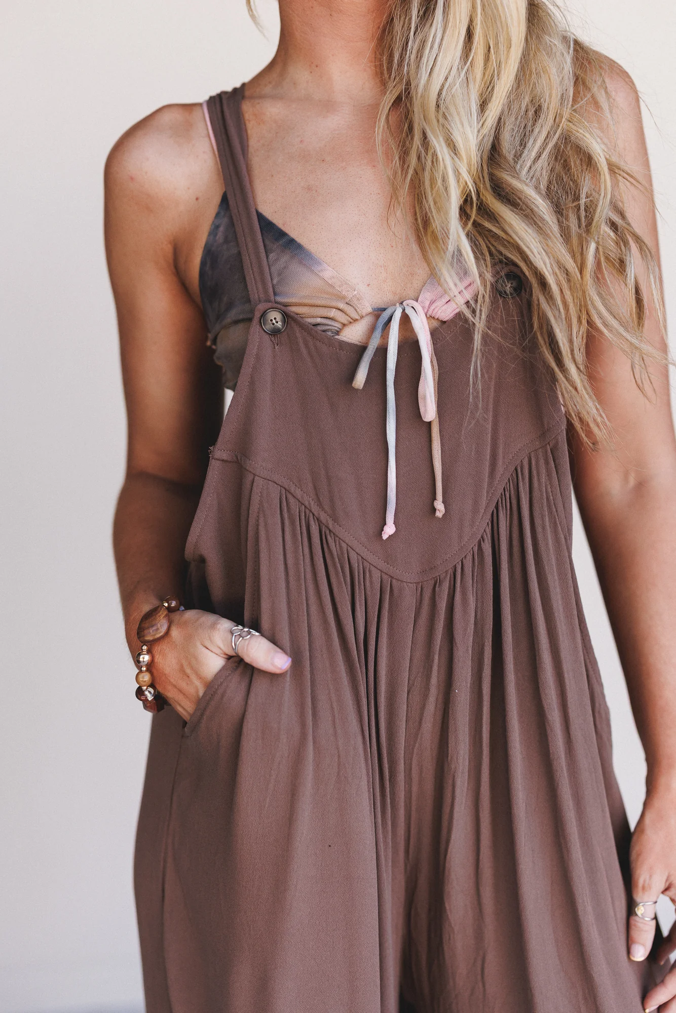 Sunset Revival Jumpsuit - Mocha - Image 2