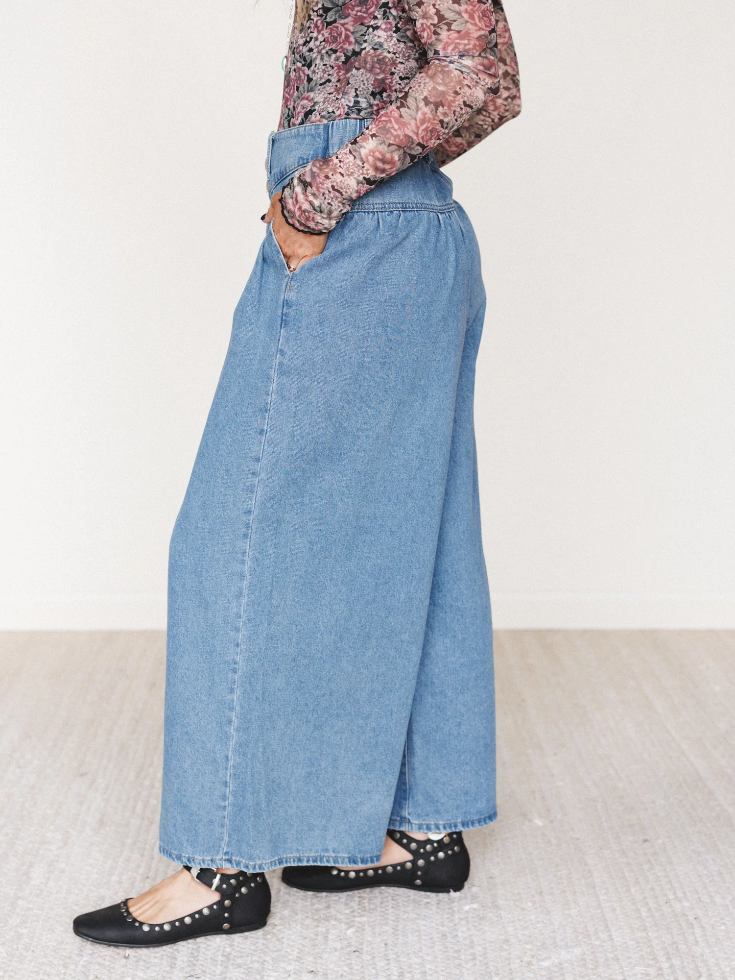 Sunset West Wide Leg Jeans - Denim - Image 2