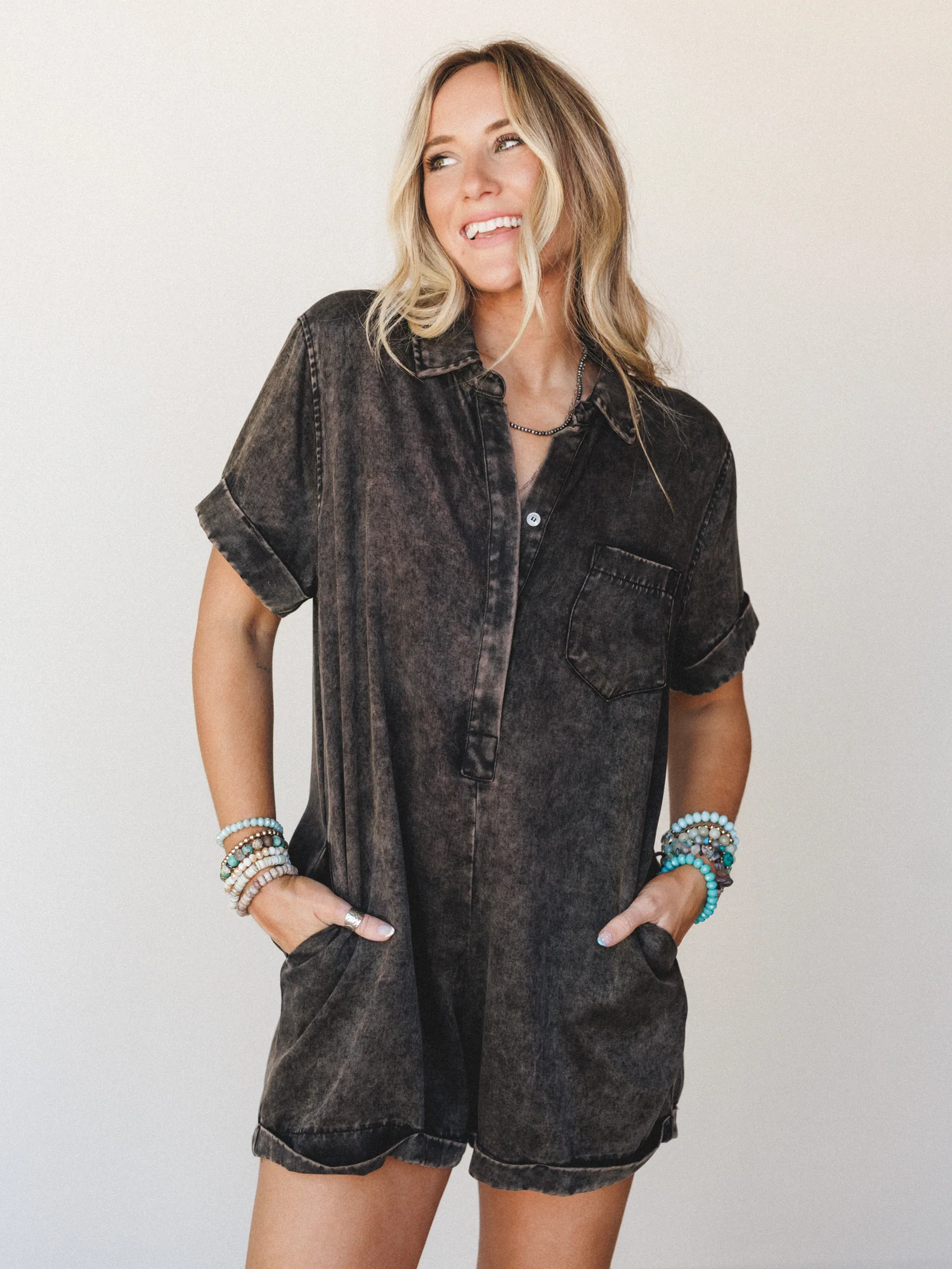 Sunshine Ready Romper - Ash Black - Image 2