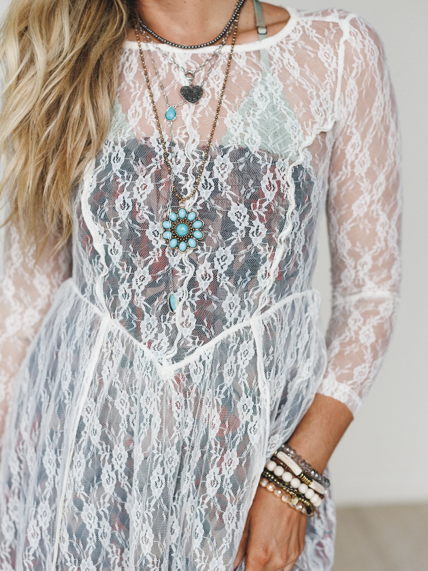 Sunstone Vale Dress - White - Image 3