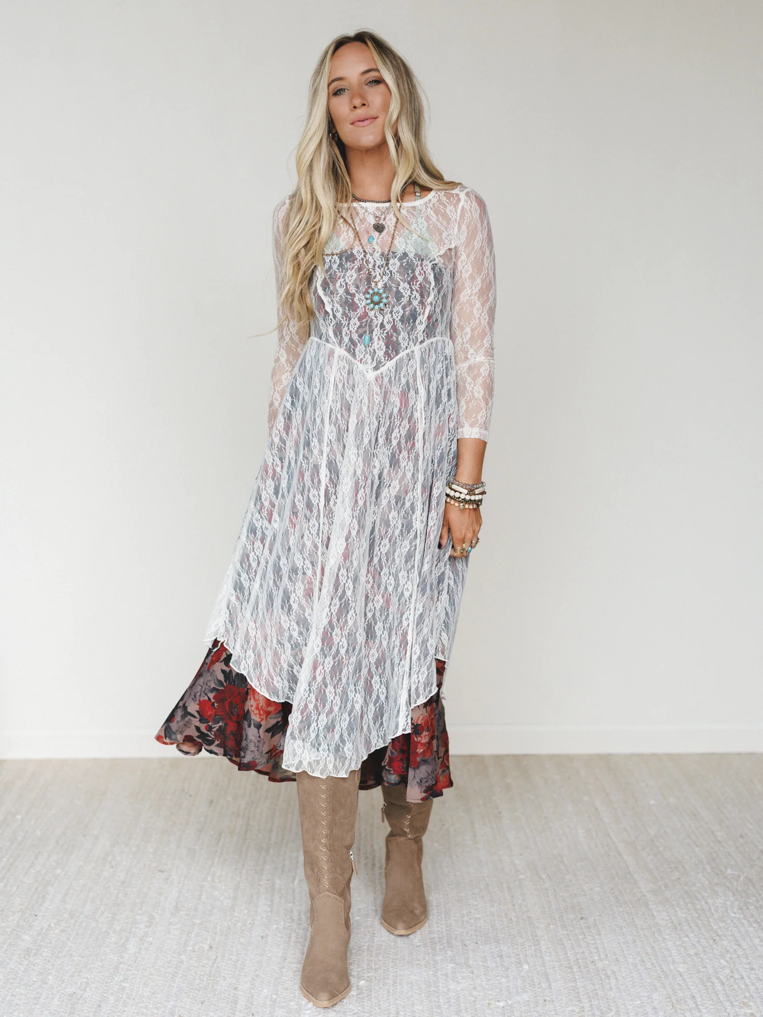 Sunstone Vale Dress - White - Image 4