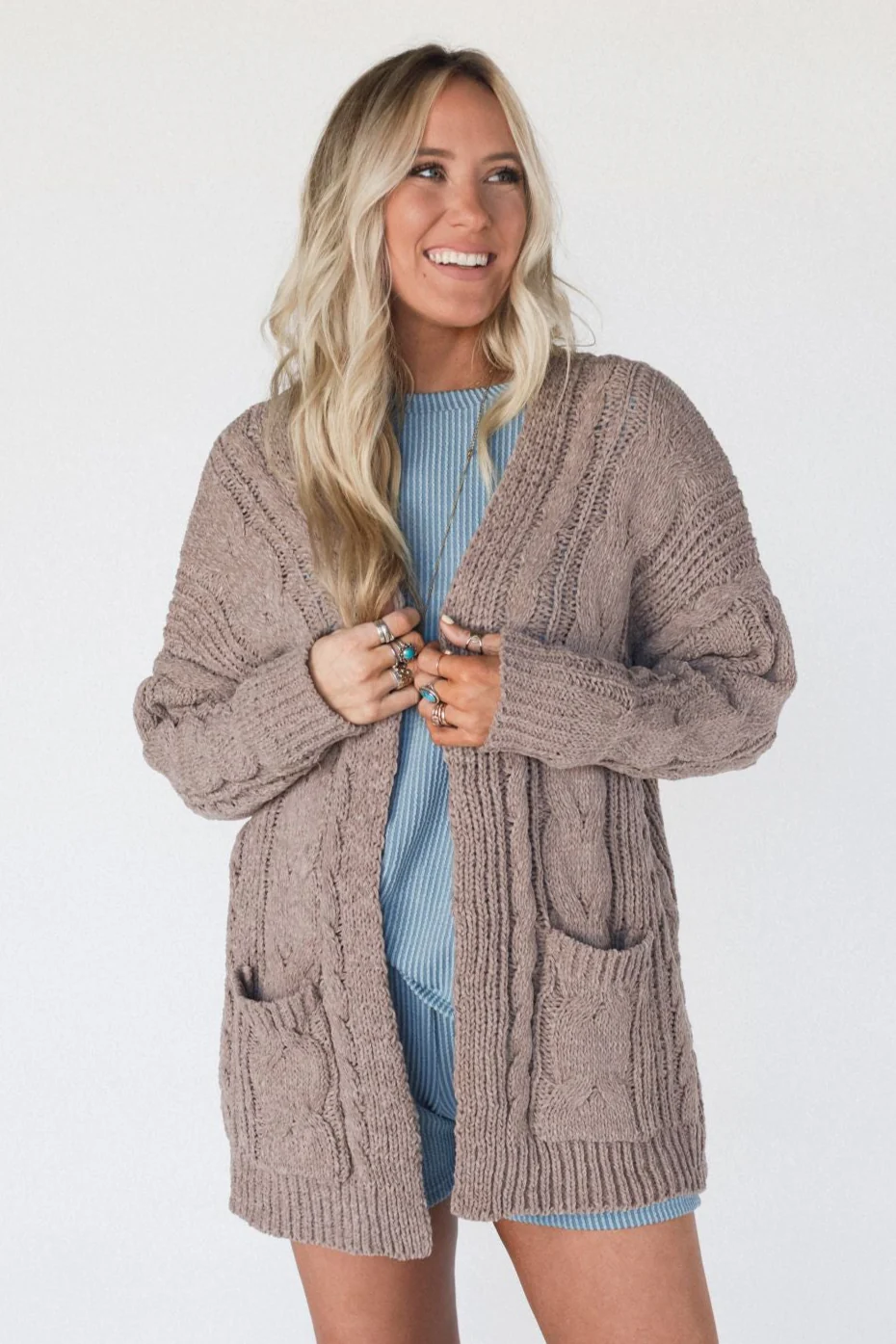 Sweet Destiny Cardigan - Mocha