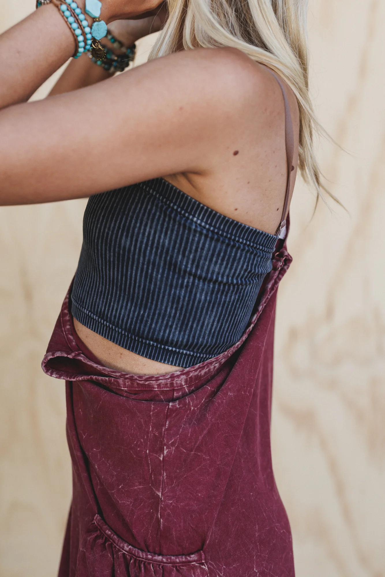 Sweet Drift Ribbed Tube Top - Black - Image 2