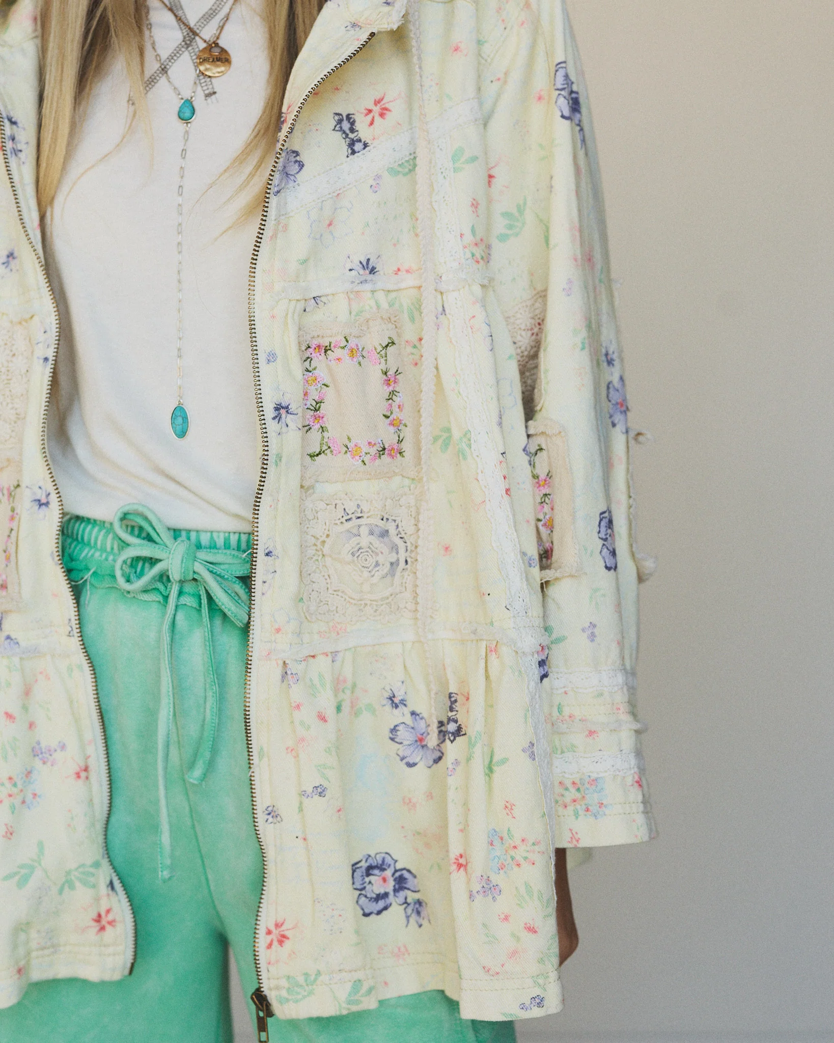 Sweet Energy Shacket - Cream Floral - Image 3