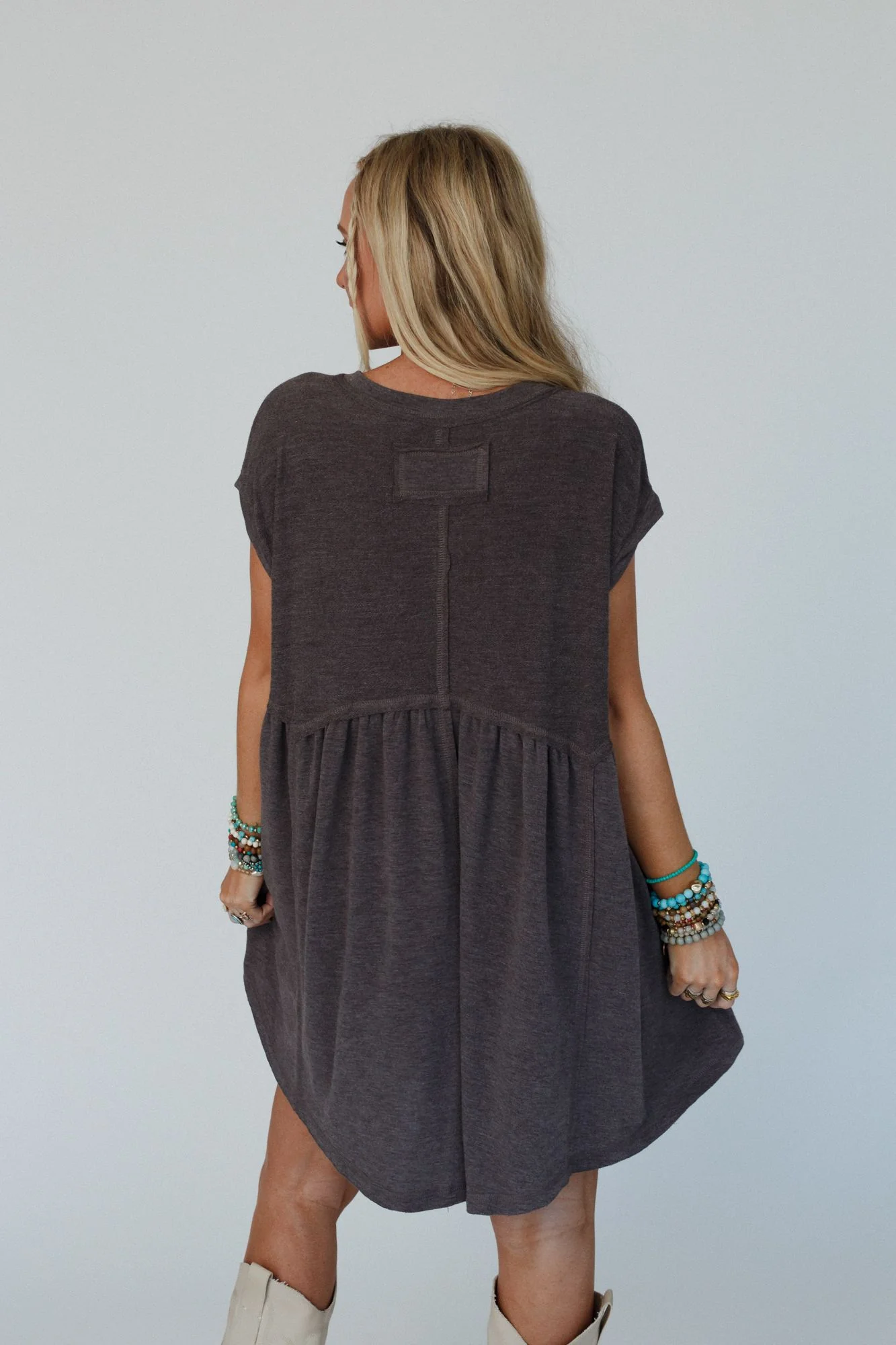 The Nest Sweet Nothings Baby Doll Dress - Charcoal - Pre Order - Image 5