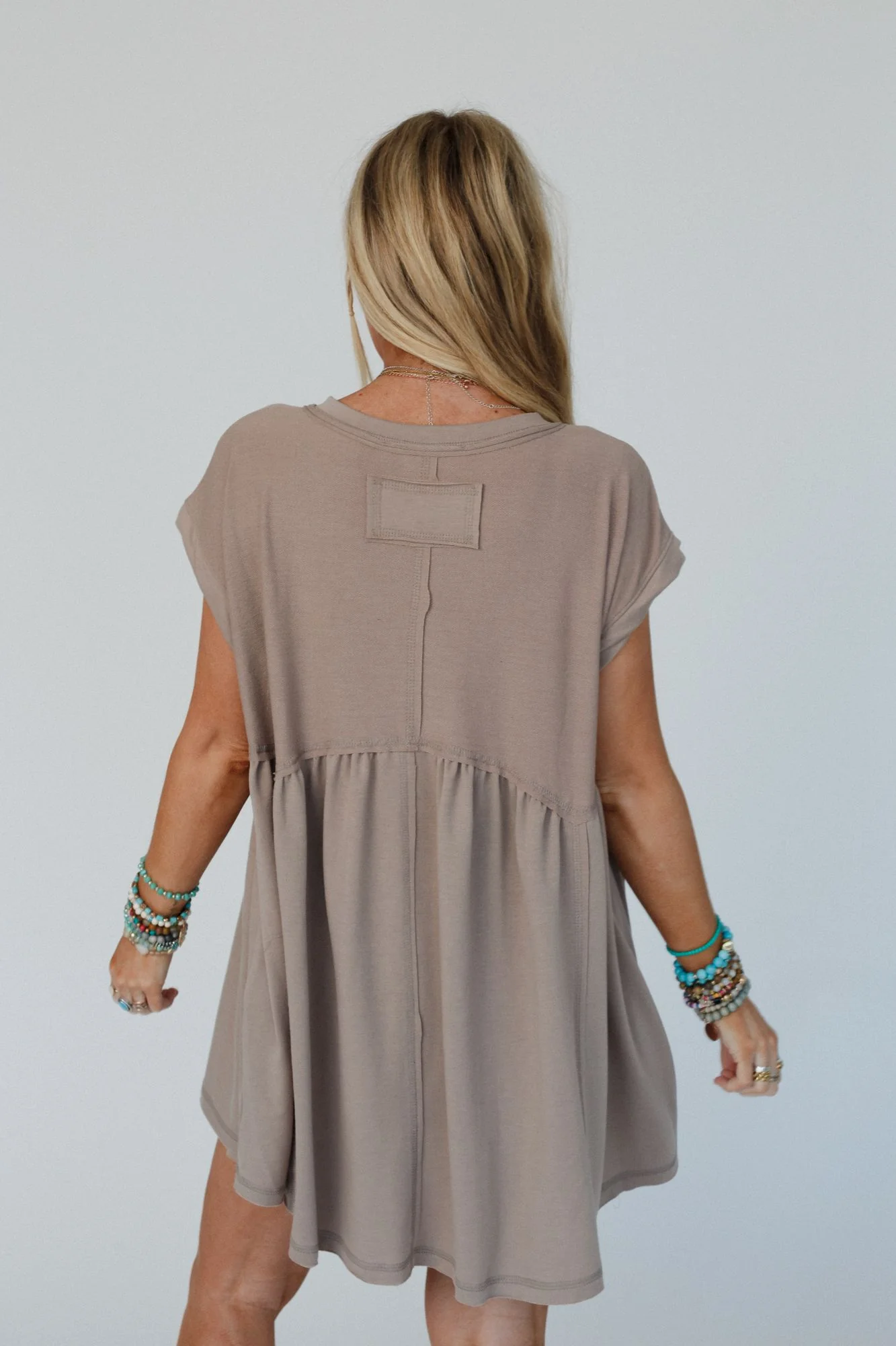 The Nest Sweet Nothings Baby Doll Dress - Khaki - Image 6