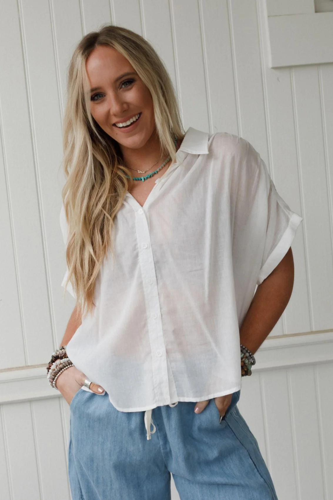 Sweetest Days Dolman Top - Off White - Image 2