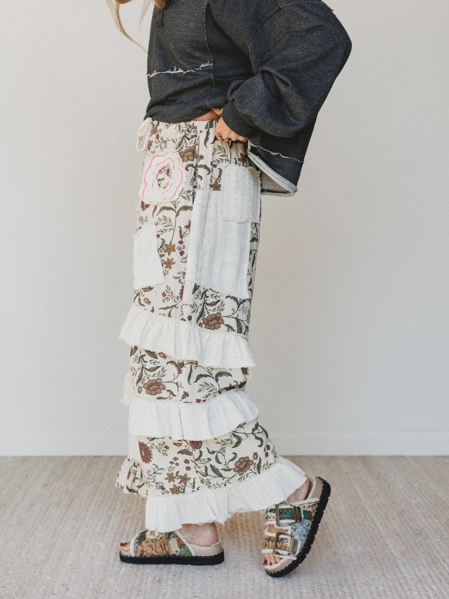 Tea Time In Spring Pants - Vanilla Cream - Image 3