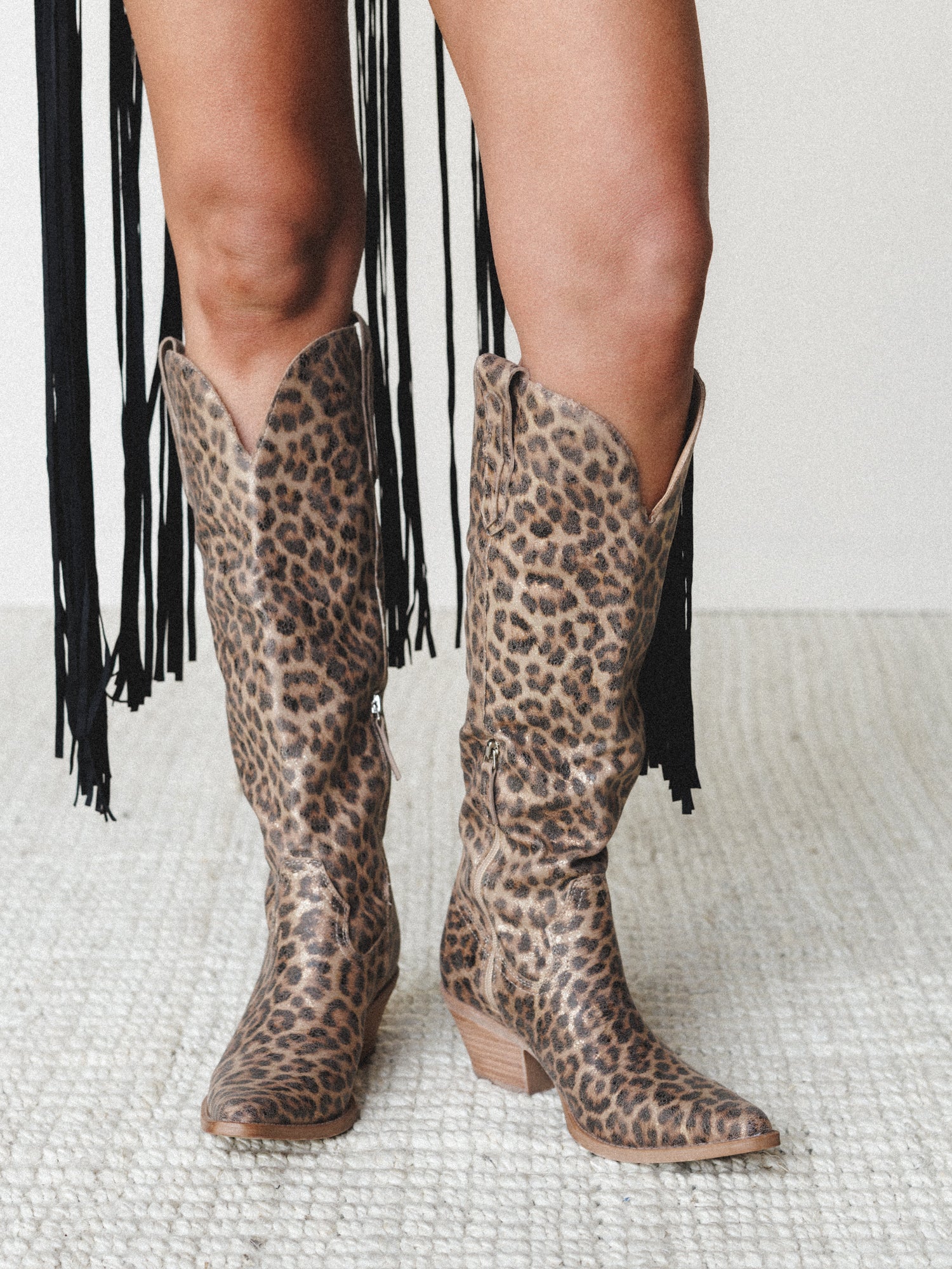 Tess Western Boots - Leopard - Image 2
