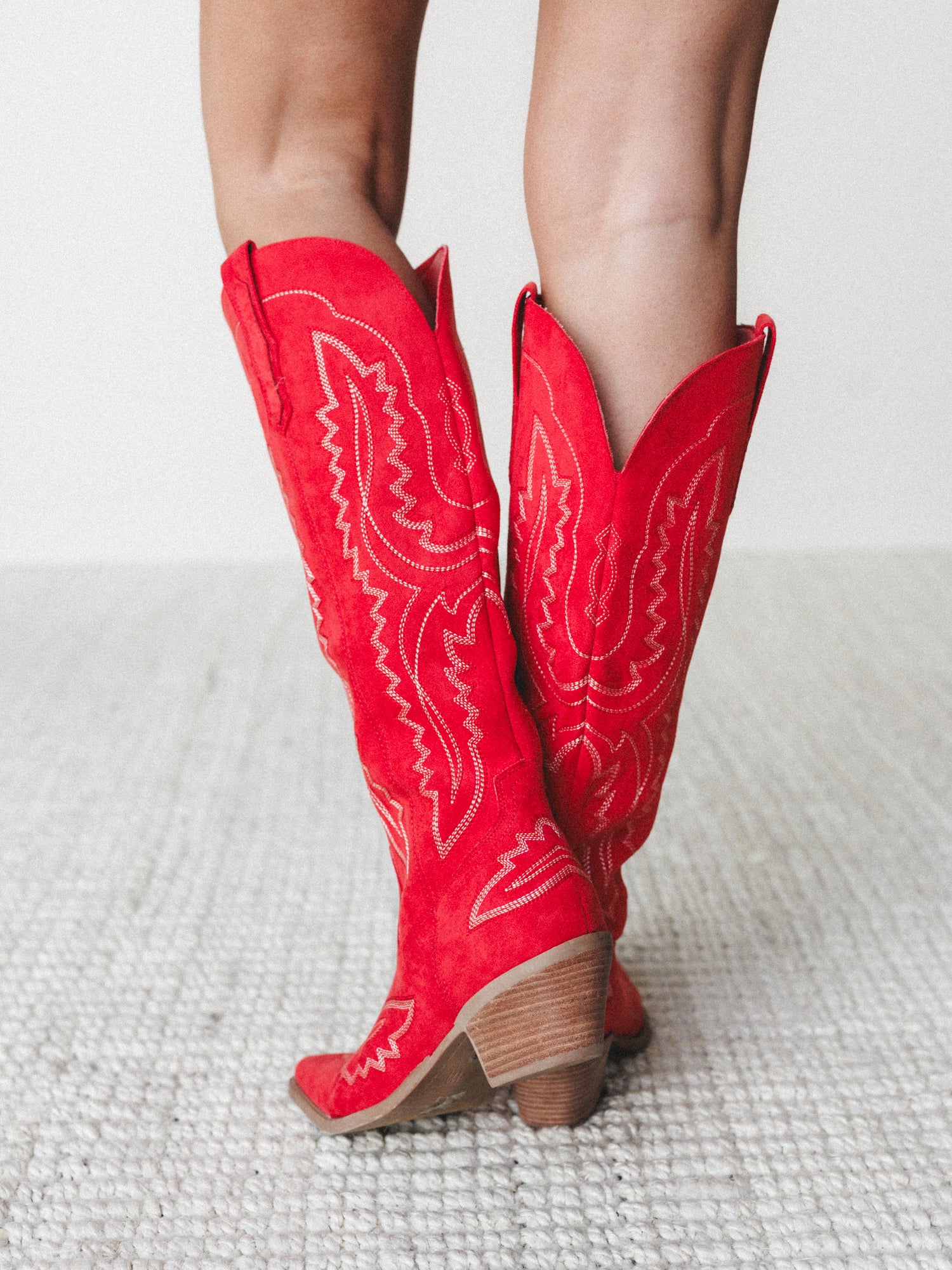 Tess Western Boots - Red - Image 5