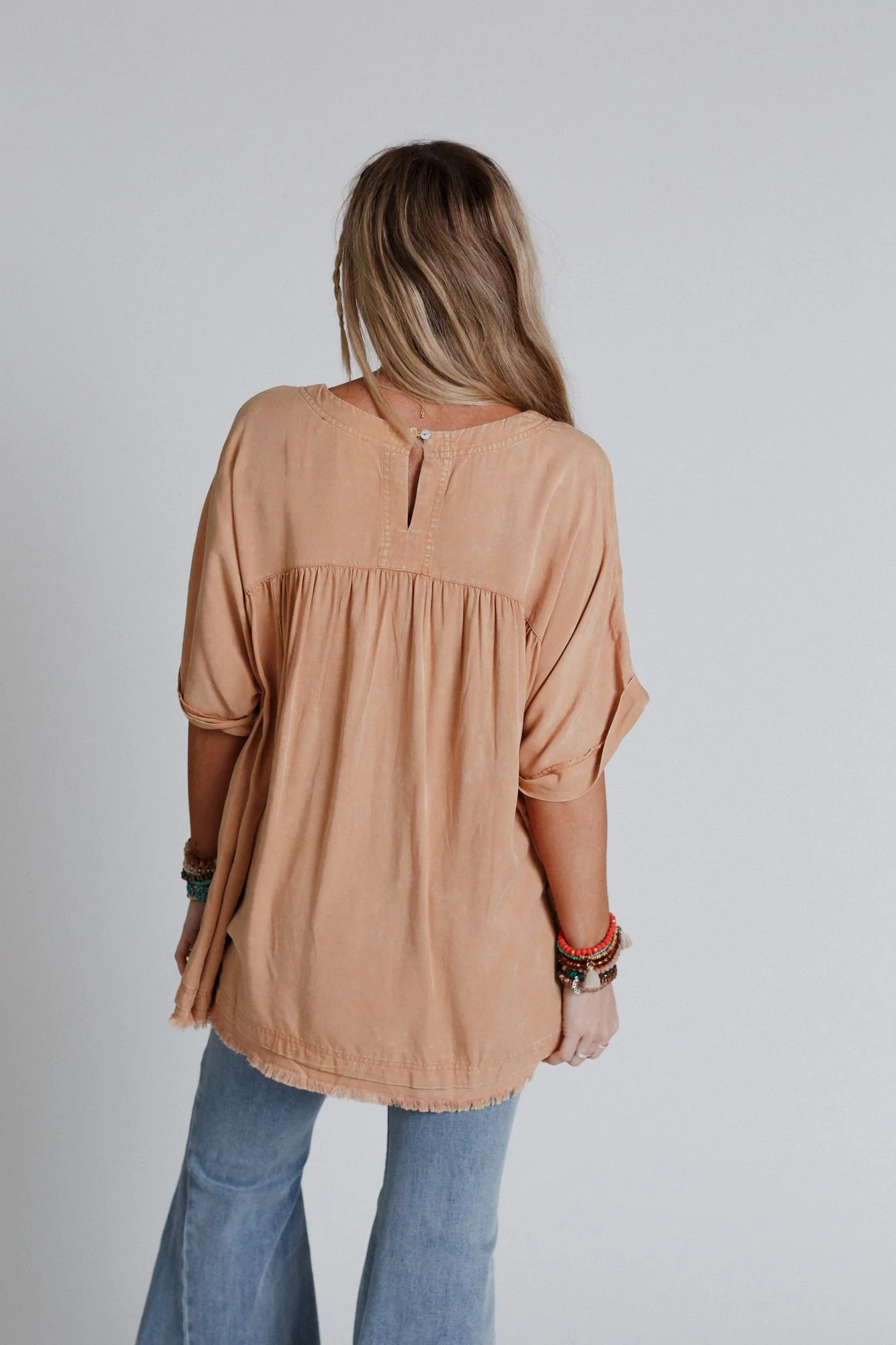 The Good Life Oversized Top - Peach - Image 5