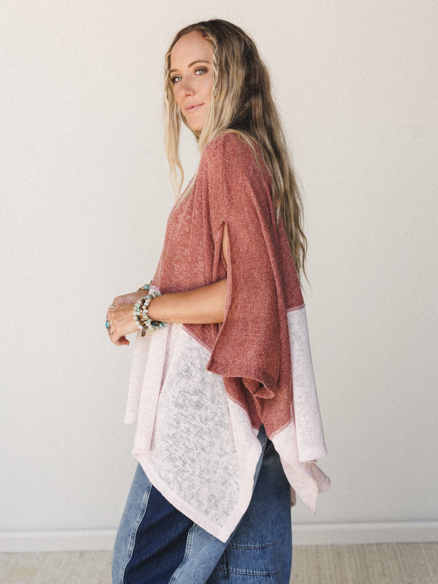 The Nest Bold Horizon Top - Rust Pink - Image 2