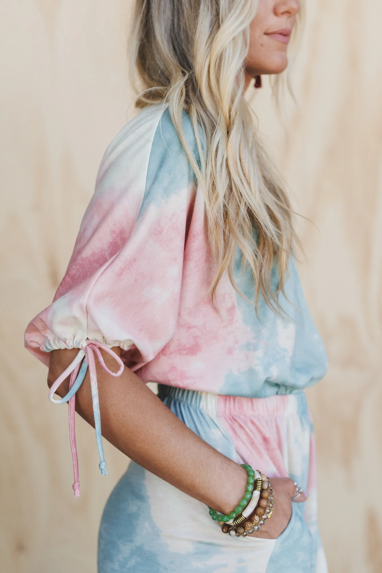 The Nest Carolina Comfy Wide Leg Jumpsuit - Tie Dye - Image 2