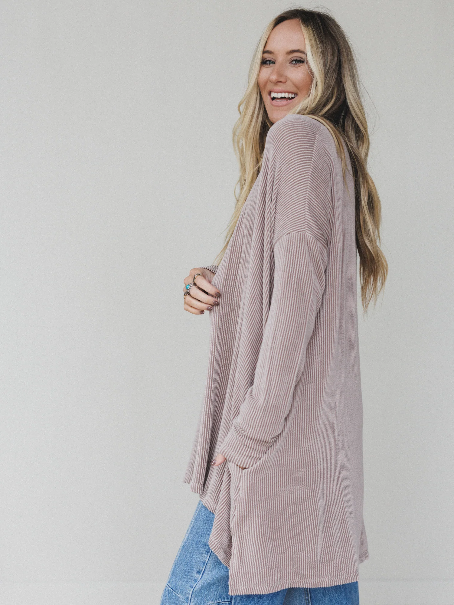 The Nest Classic Layers Cardigan - Acorn - Image 2