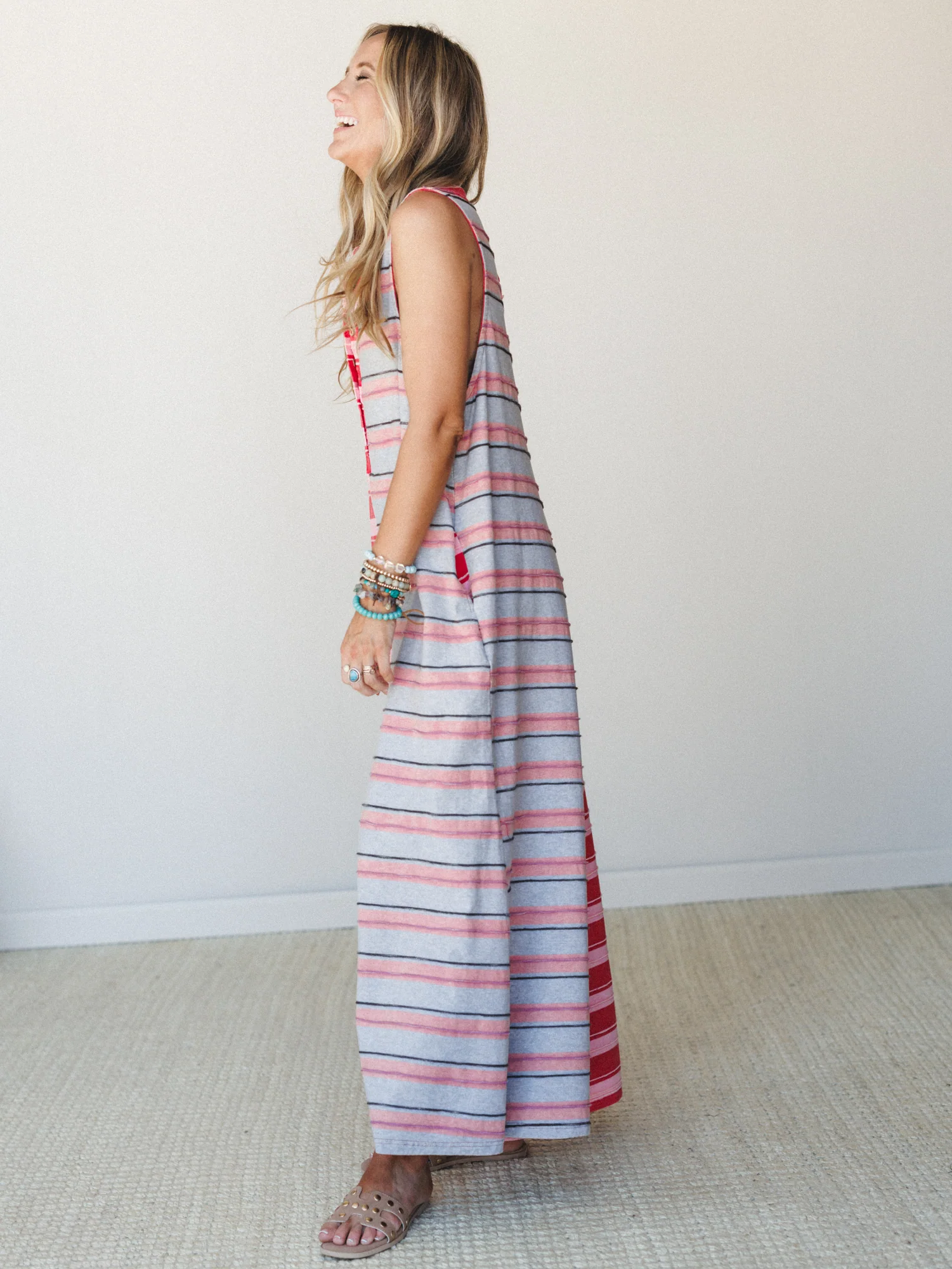 The Nest Cruise Lines Jumpsuit - Red Grey - Image 4