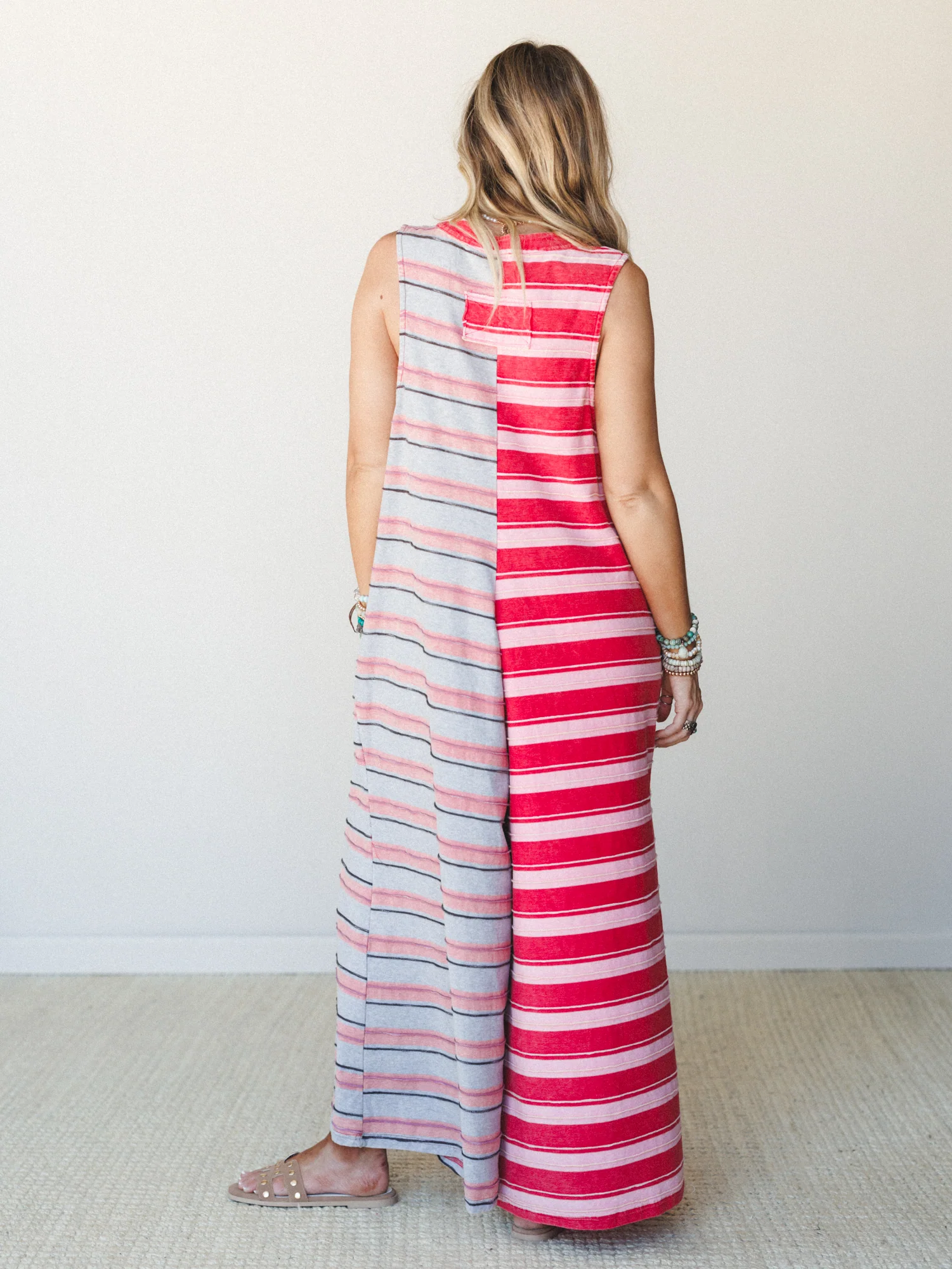 The Nest Cruise Lines Jumpsuit - Red Grey - Image 5