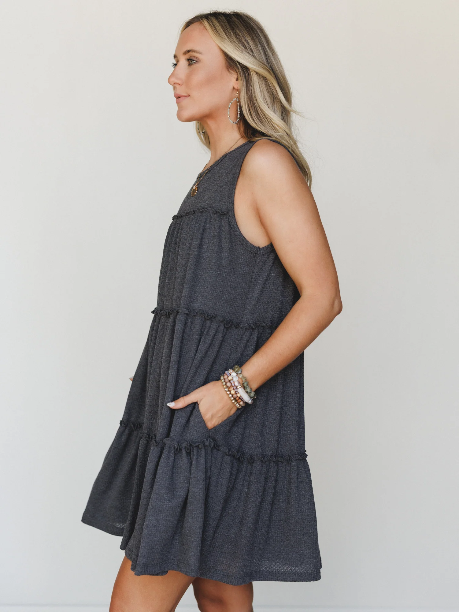 The Nest Dreamy Tiers Dress - Black - Image 4