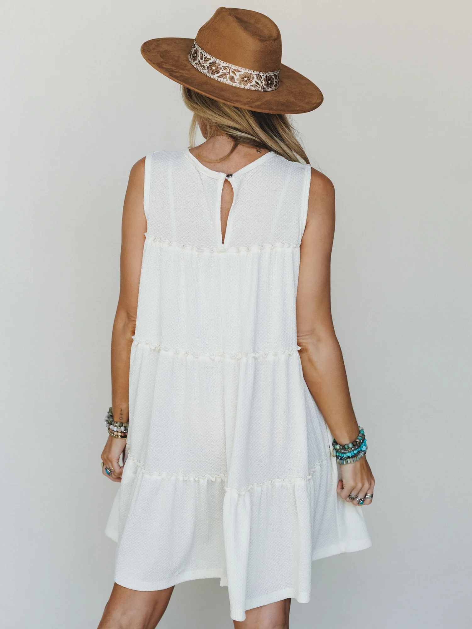The Nest Dreamy Tiers Dress - Cream - Image 6