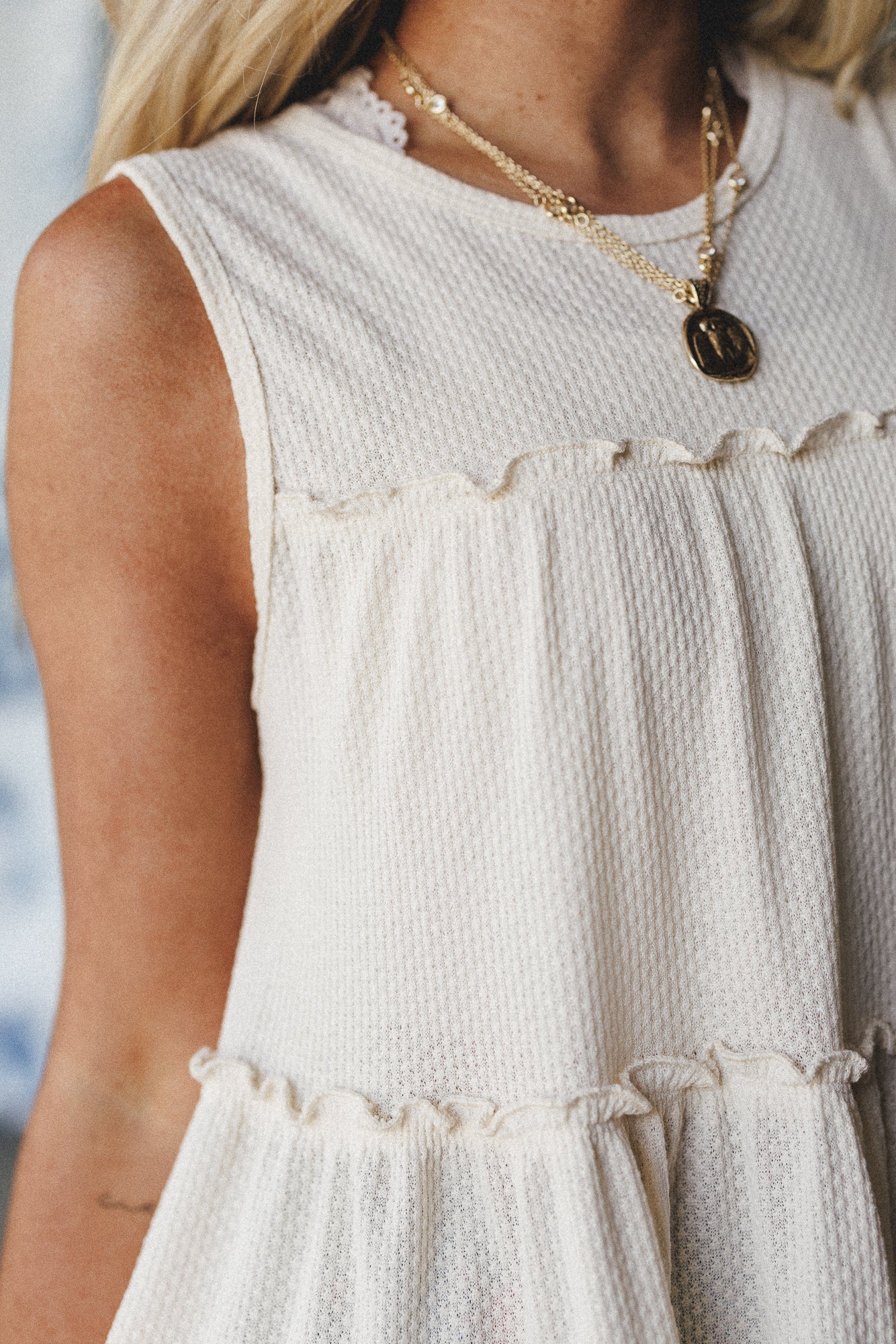 The Nest Dreamy Tiers Top - Cream - Image 3