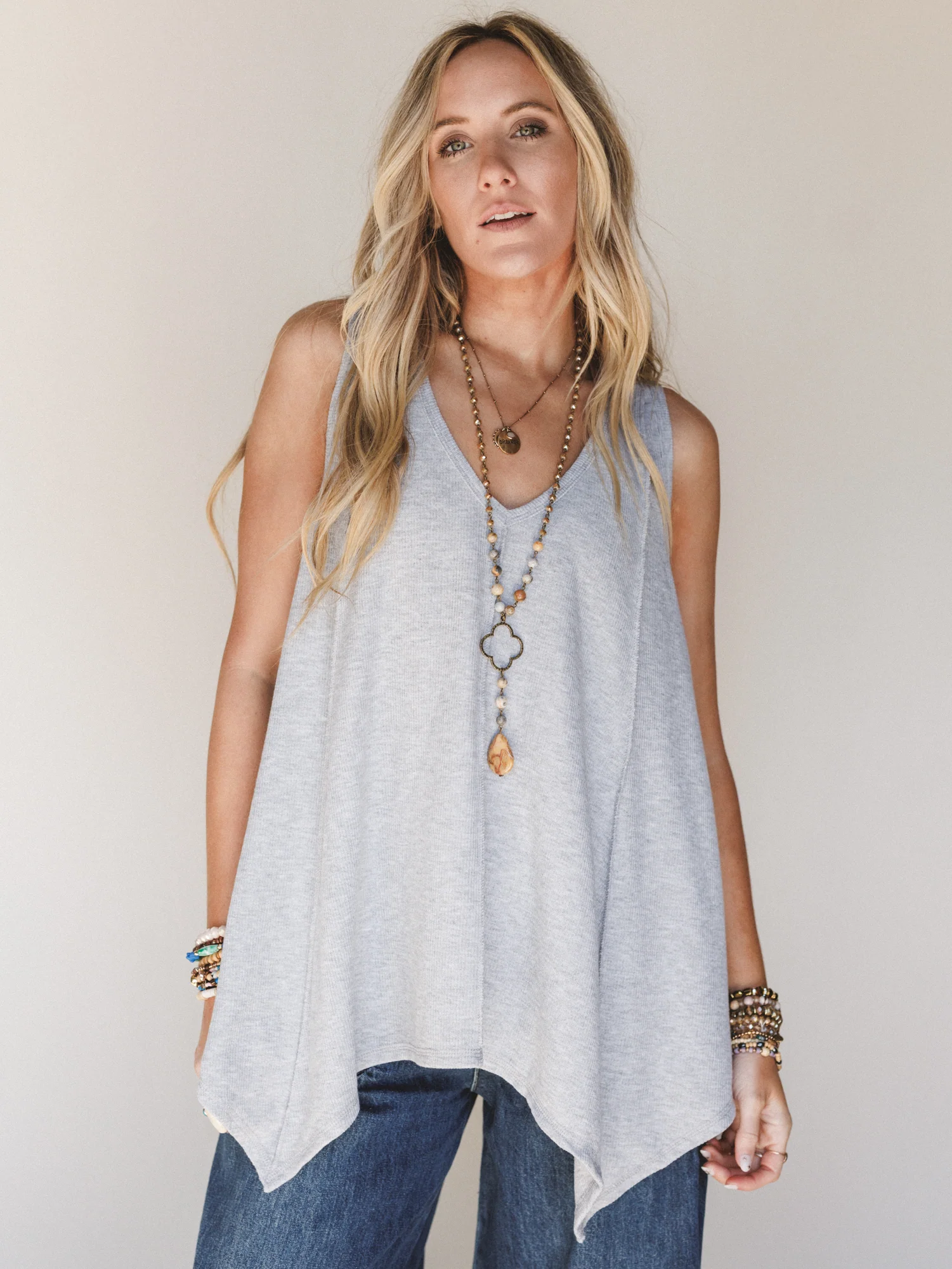 The Nest Drift Away Top - Heather Gray - Image 4