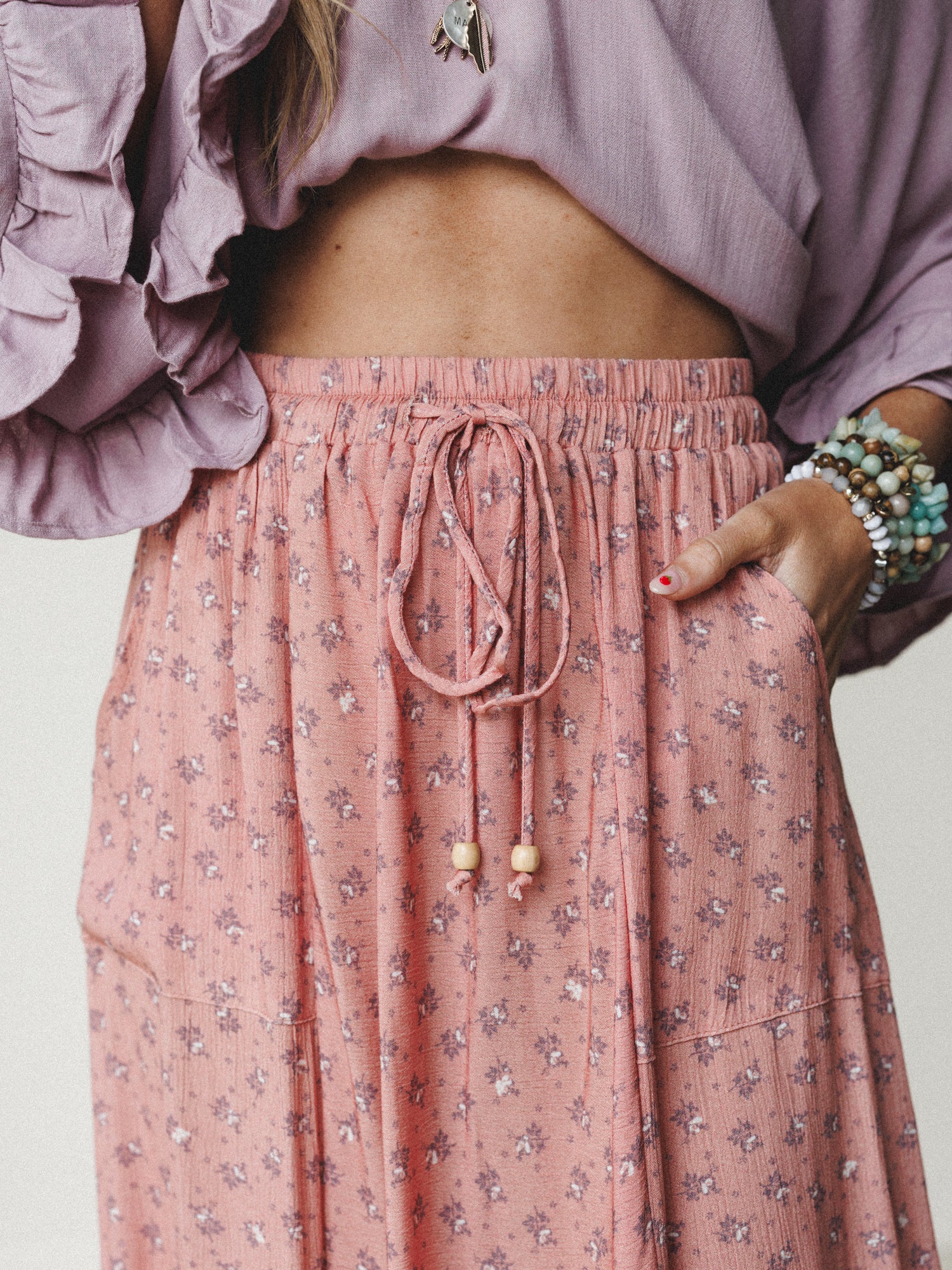 The Nest Emberlyn Maxi Skirt - Clay - Image 2