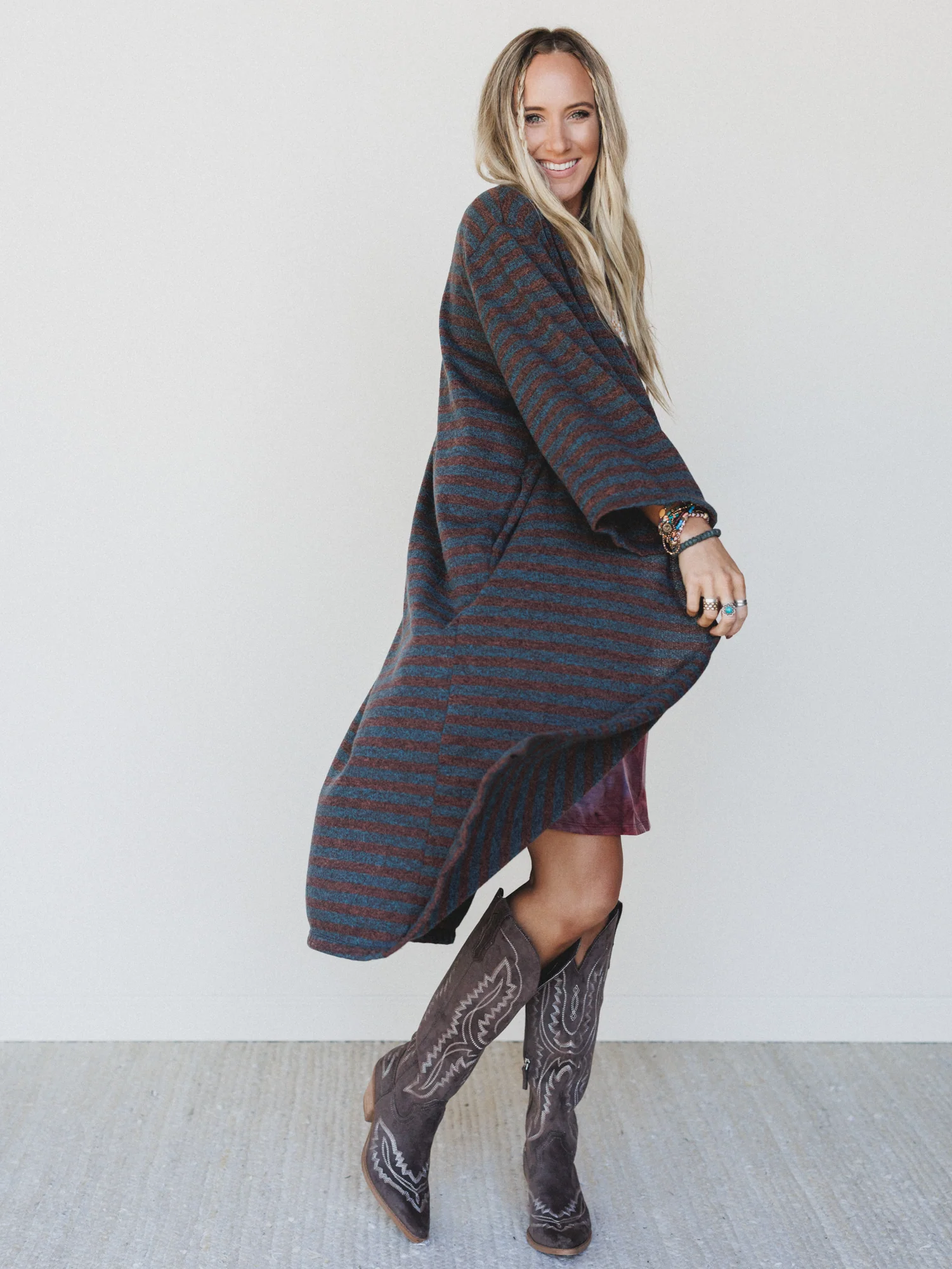 The Nest Endless Love Cardigan - Mint Brown - Image 4