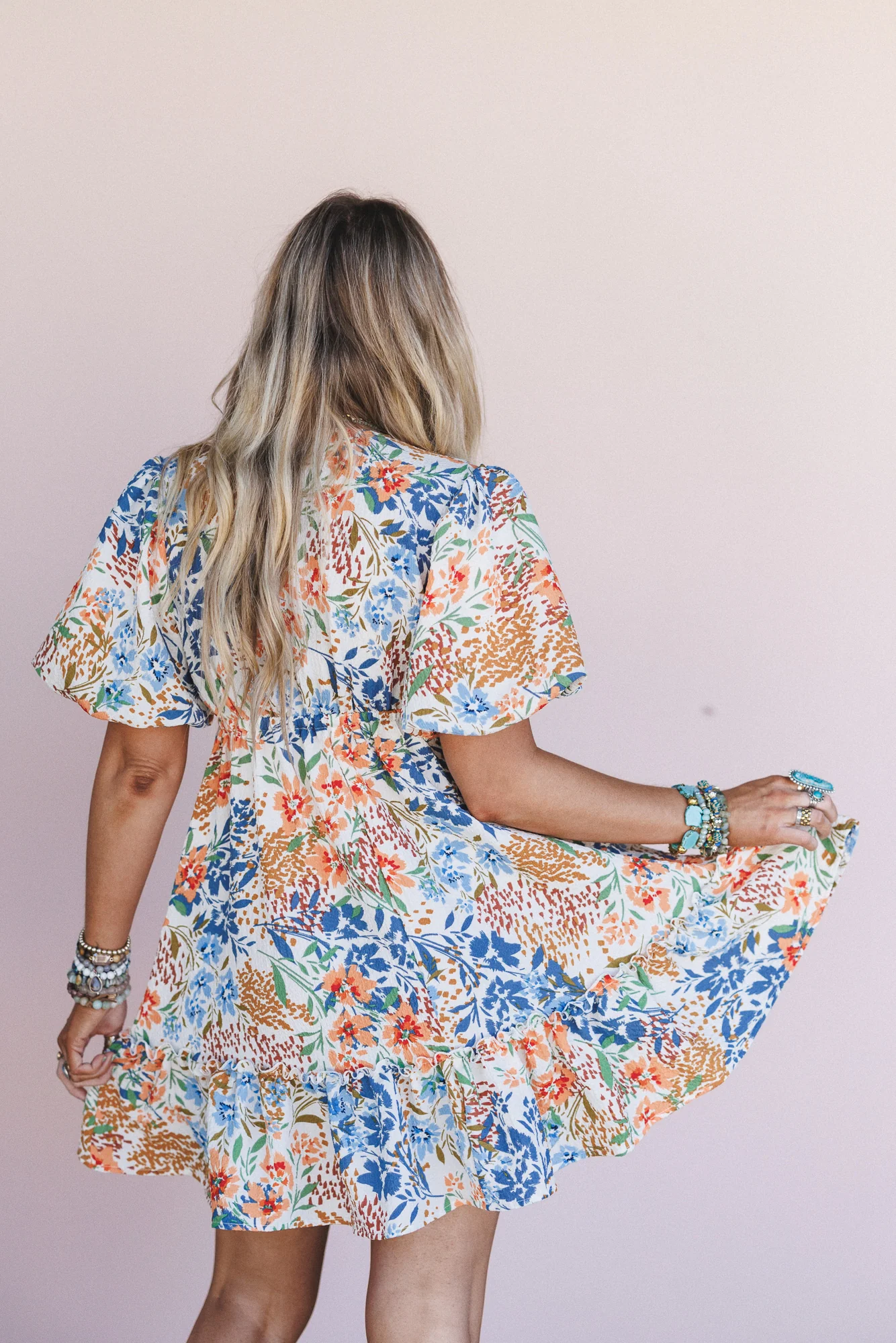 The Nest Flora Belle Dress - Brown Floral - Image 7