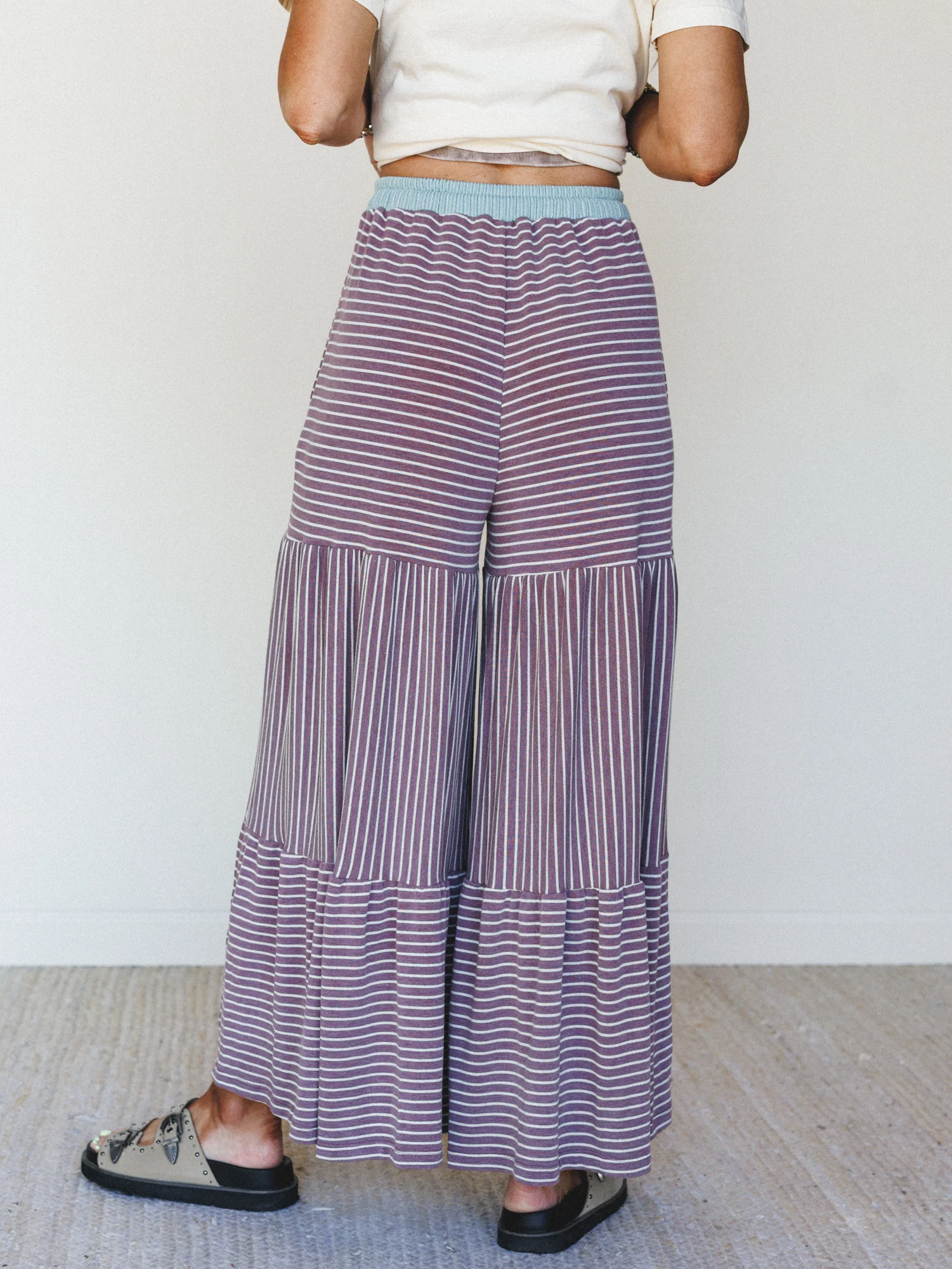 The Nest Forever Mine Striped Pants - Purple - Image 5