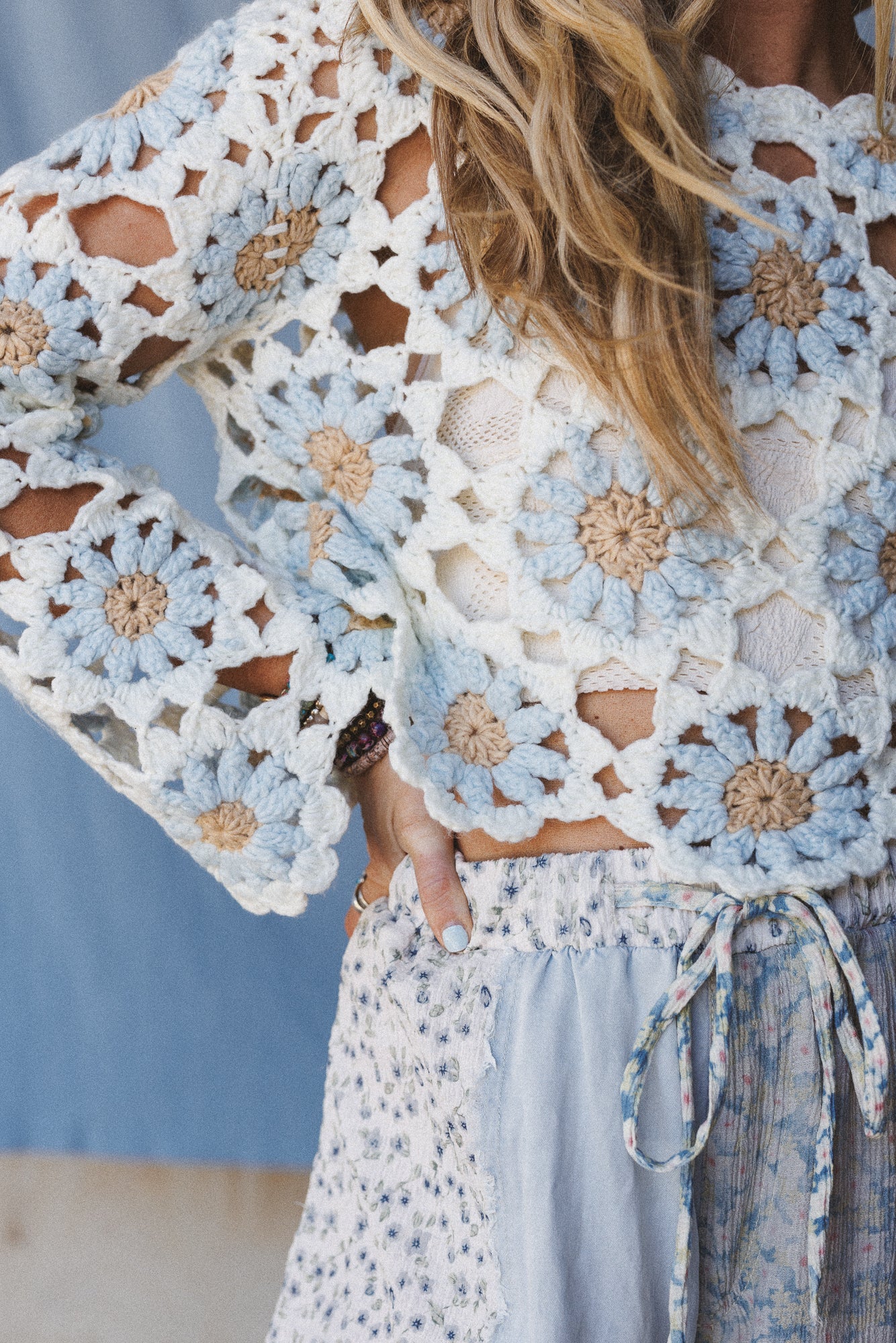 The Nest Free To Dream Crochet Top - Ivory - Image 3