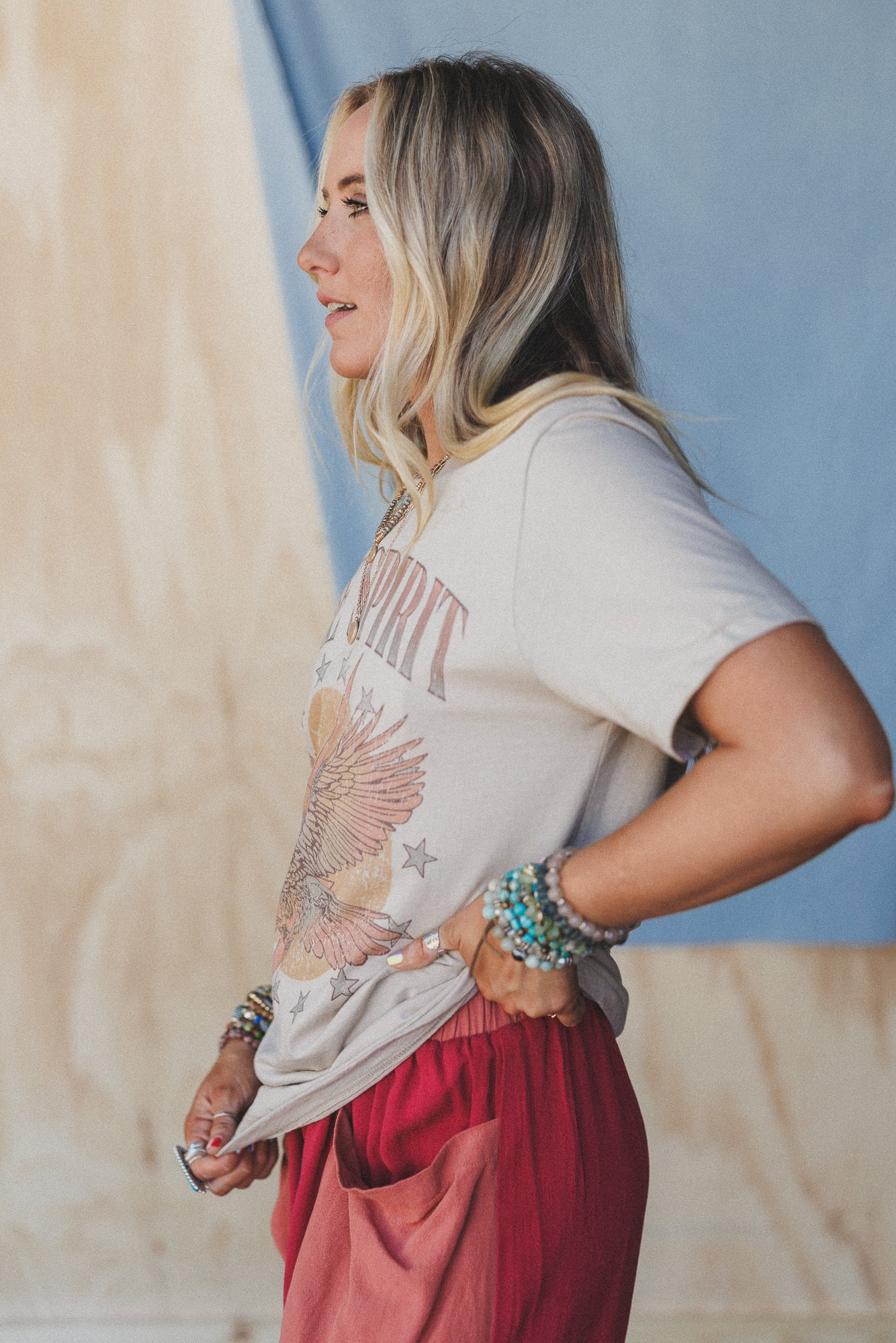 The Nest Freedom Spark Graphic Tee - Tan - Image 3
