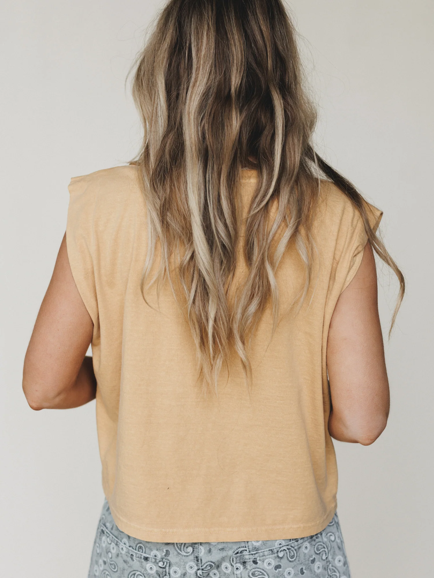 The Nest Groovy Love Graphic Tee - Faded Mustard - Image 5