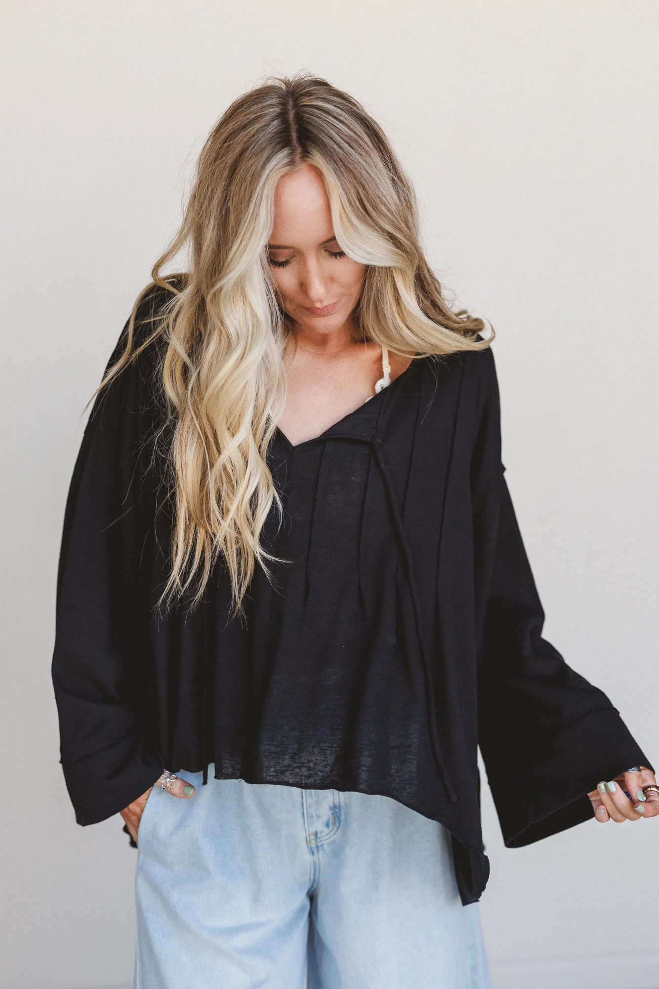 The Nest Isla Drift Top - Black - Image 4