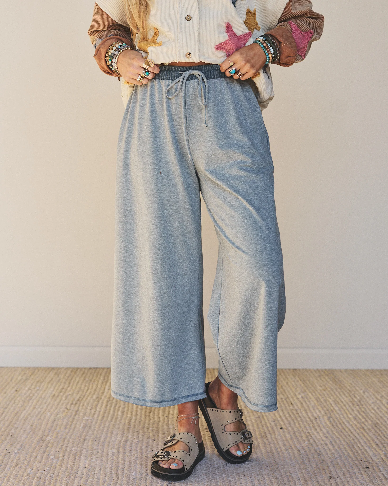 The Nest Jodi Wide Leg Pants - Teal - Image 6