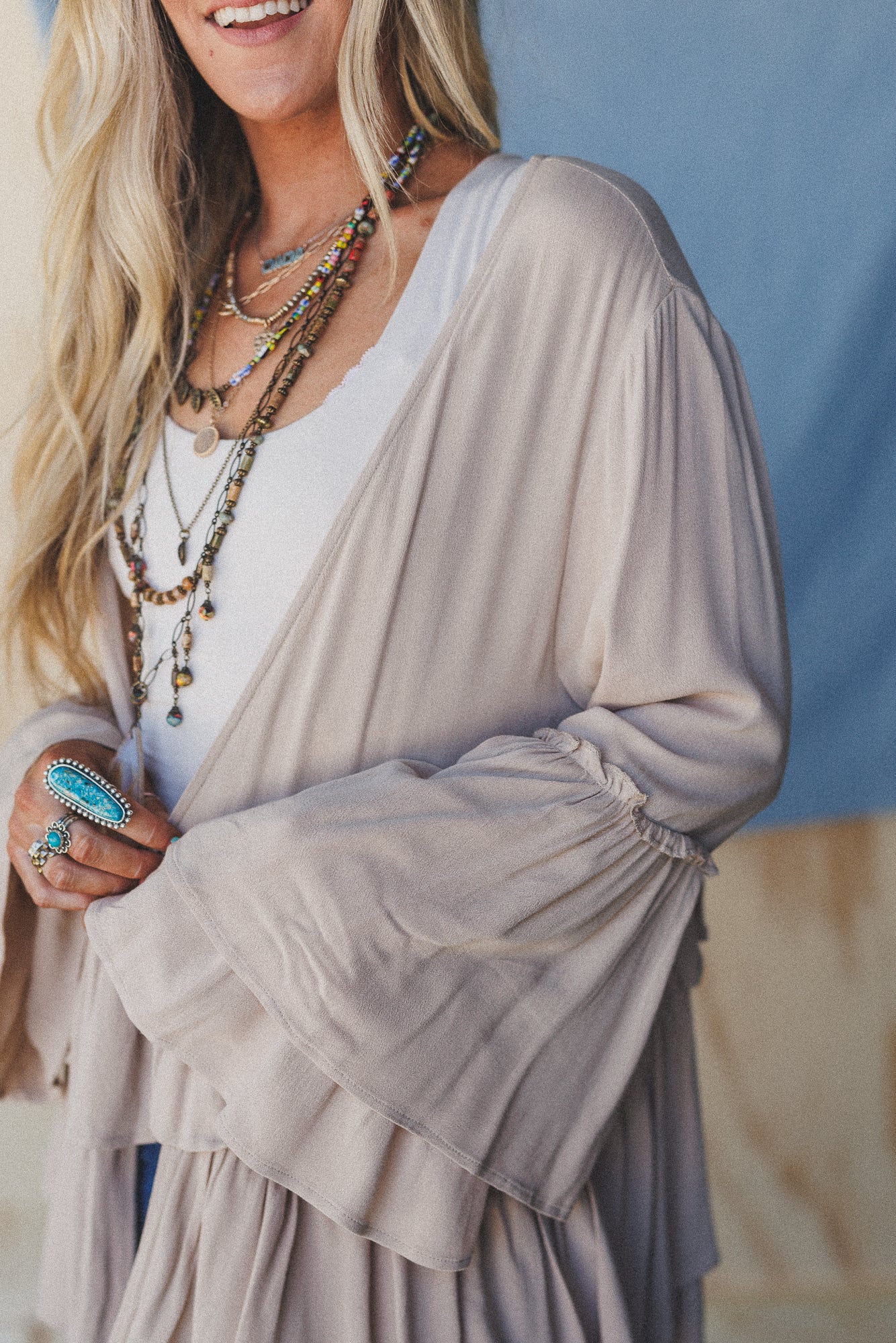 The Nest Layers Of Love Duster Kimono - Oat - Image 3