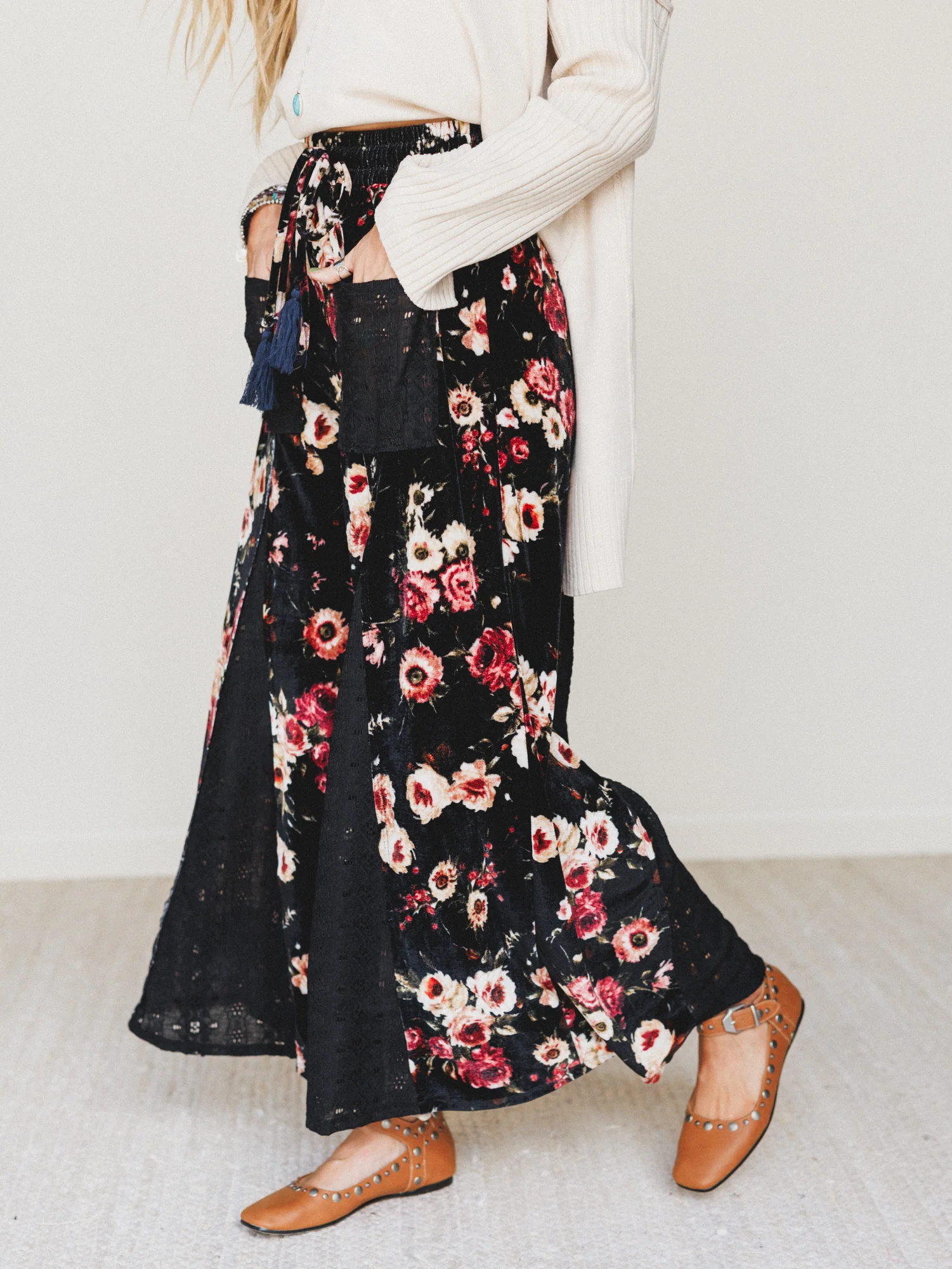 The Nest Let's Party Wide Leg Pants - Black - Image 2