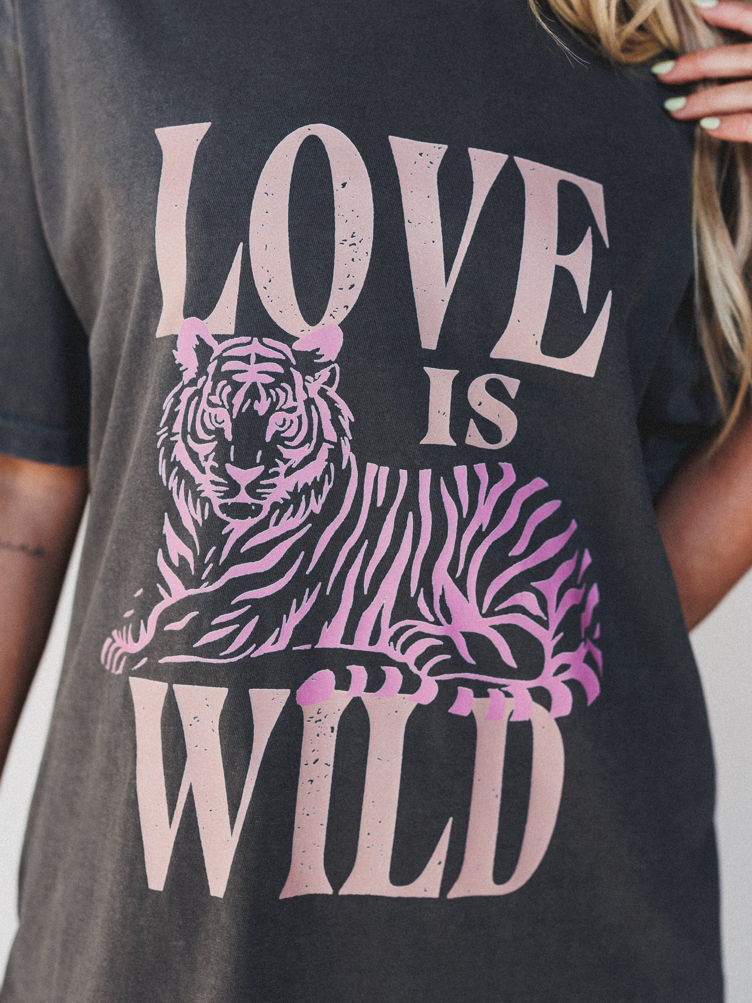 The Nest Love Is Wild Graphic Tee - Pepper - Pre Order - Image 2