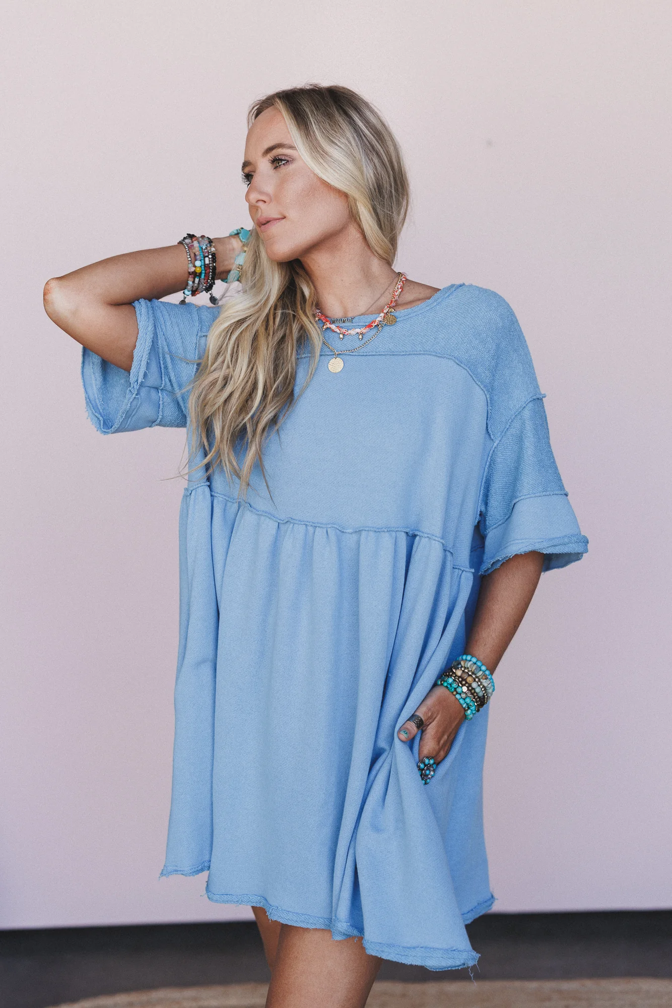 The Nest Moonlit Orchard Tunic - Denim - Pre Order - Image 2