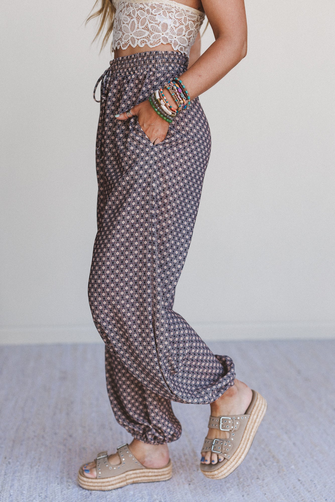 The Nest Mystic Mirage Printed Joggers - Black - Image 4