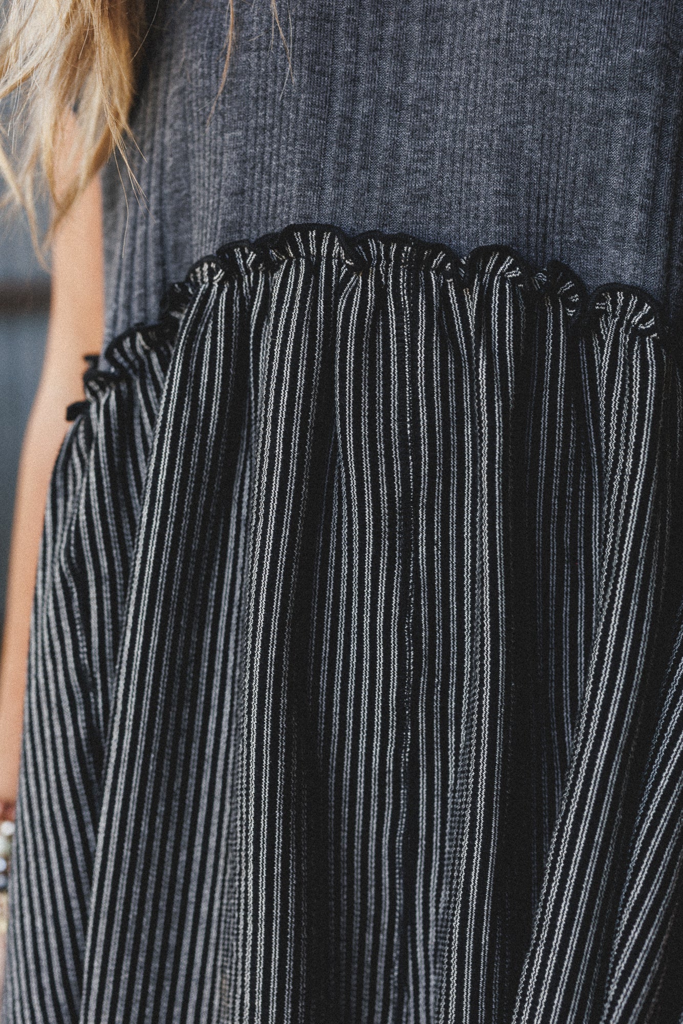 The Nest No Fuss Babydoll Dress - Charcoal Black - Image 4