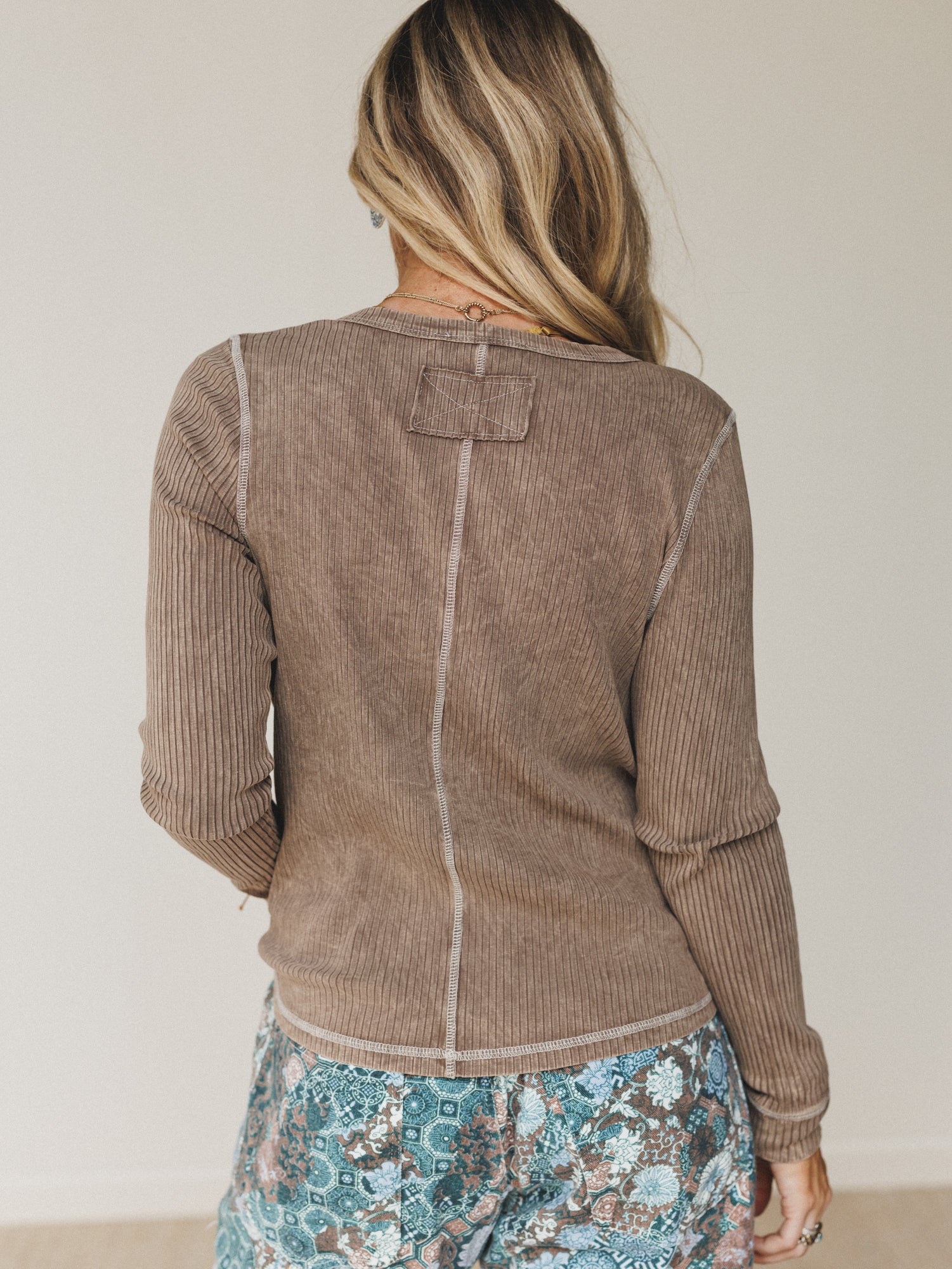 The Nest Off Duty Top - Brown - Image 5