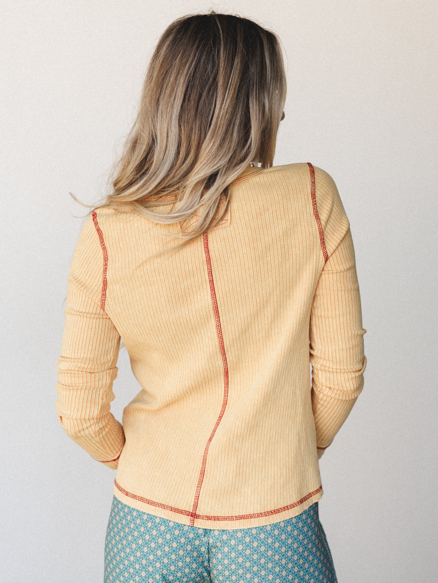 The Nest Off Duty Top - Mustard - Image 6