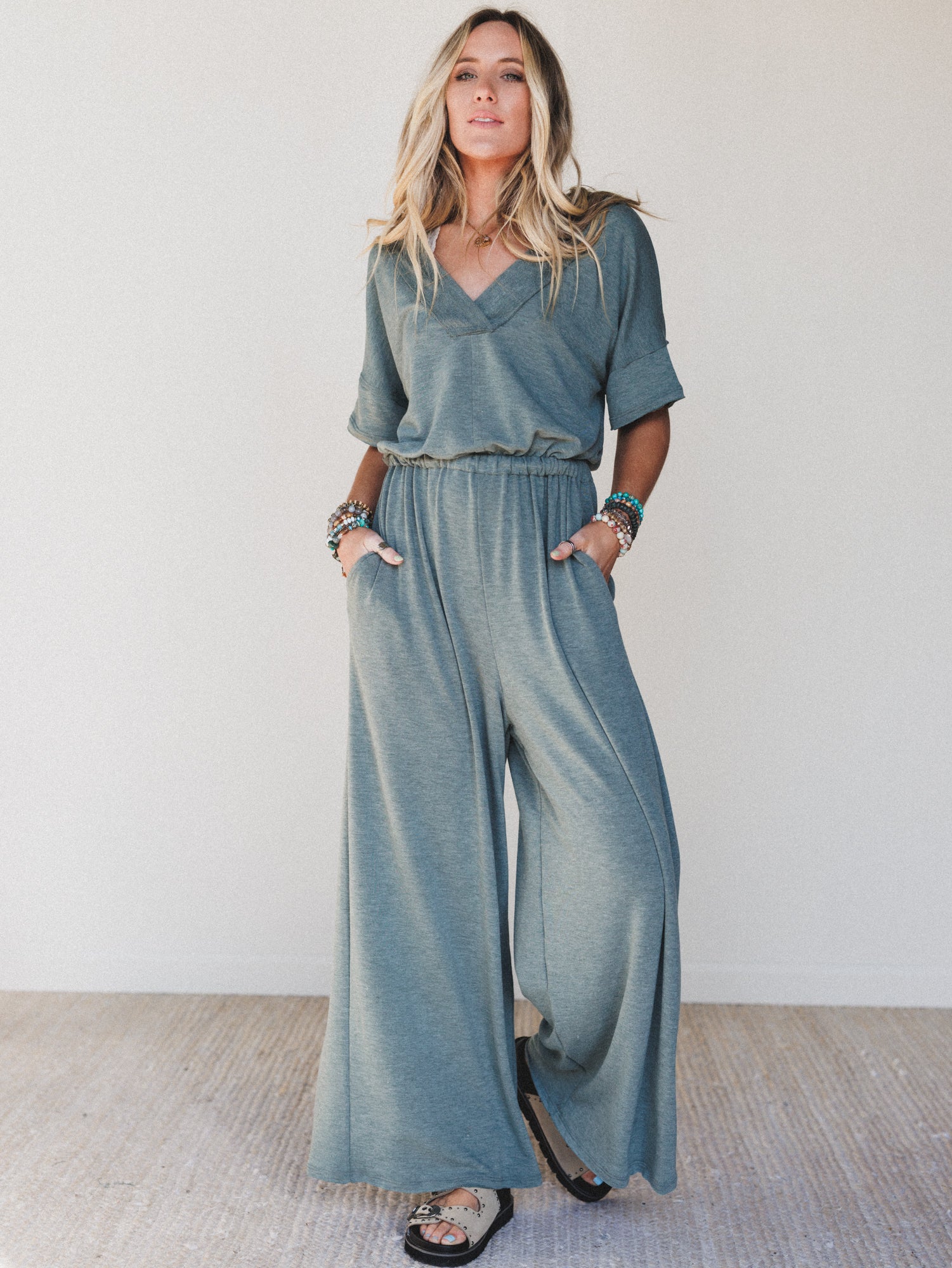 The Nest On The Go Jumpsuit - Olive - Image 5